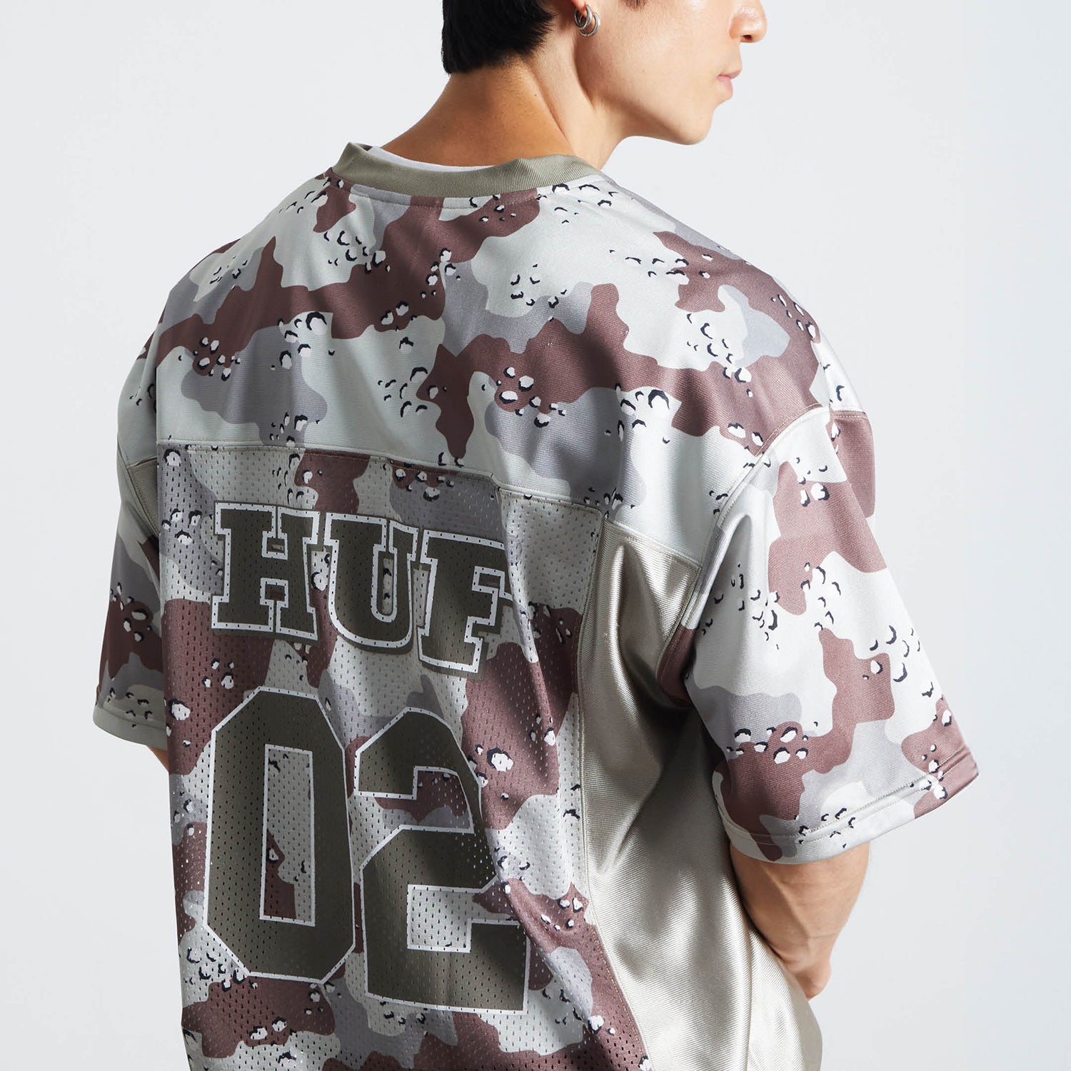 HUF (ハフ) Worldwide JP /TOPS & SHIRTS（トップス&シャツ）/ CAMO FOOTBALL JERSEY商品 / BROWN