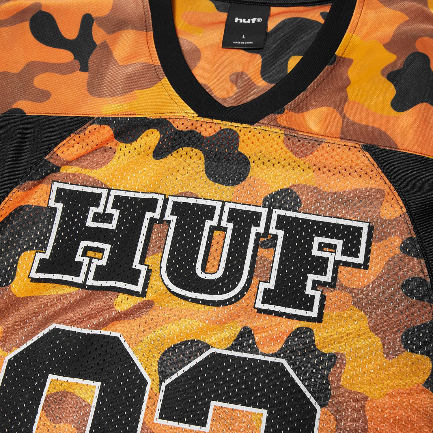 HUF (ハフ) Worldwide JP /TOPS & SHIRTS（トップス&シャツ）/ CAMO FOOTBALL JERSEY商品 / BROWN