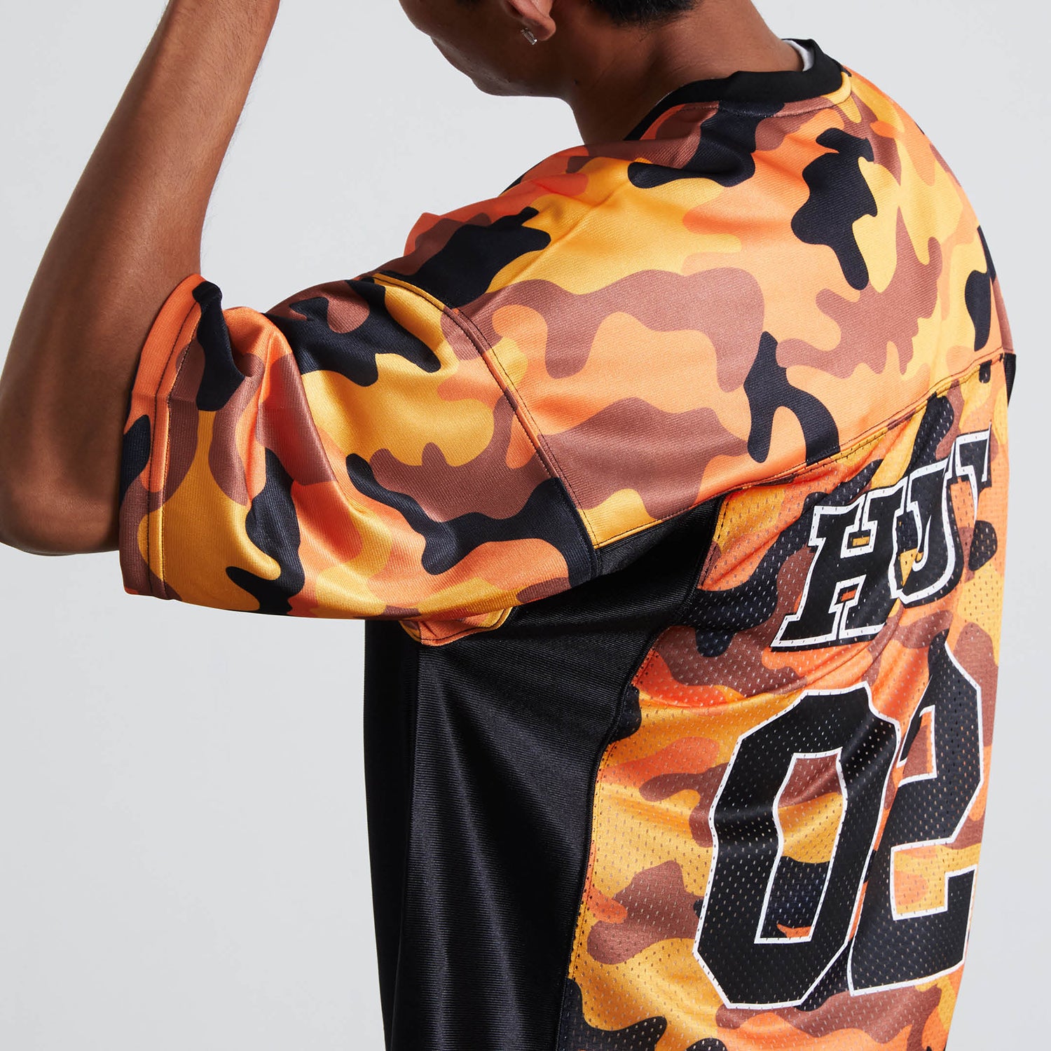 HUF (ハフ) Worldwide JP /TOPS & SHIRTS（トップス&シャツ）/ CAMO FOOTBALL JERSEY商品 / BROWN