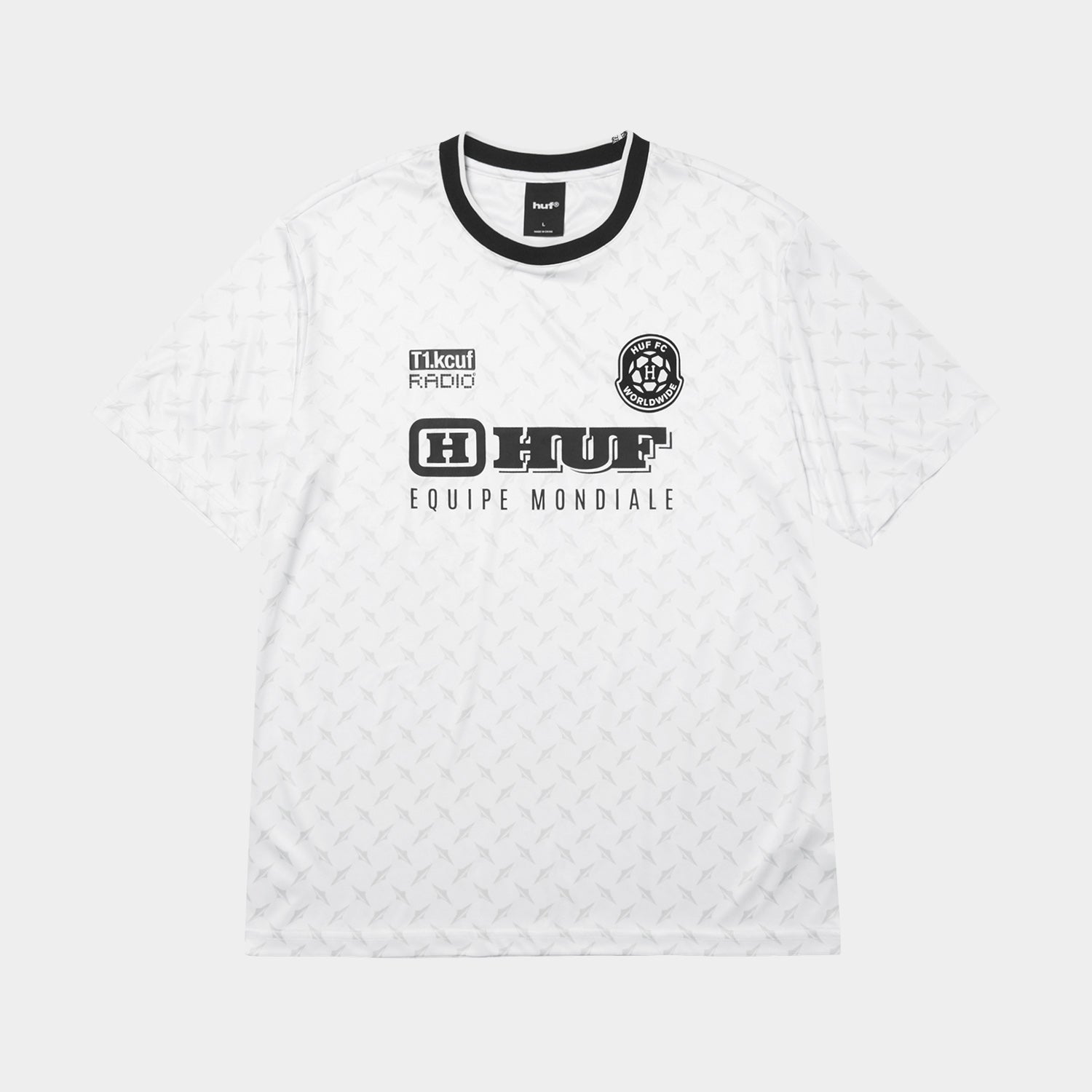 HUF (ハフ) Worldwide JP /TOPS & SHIRTS（トップス&シャツ）/ EQUIPE MONDIALE JERSEY商品 / WHITE