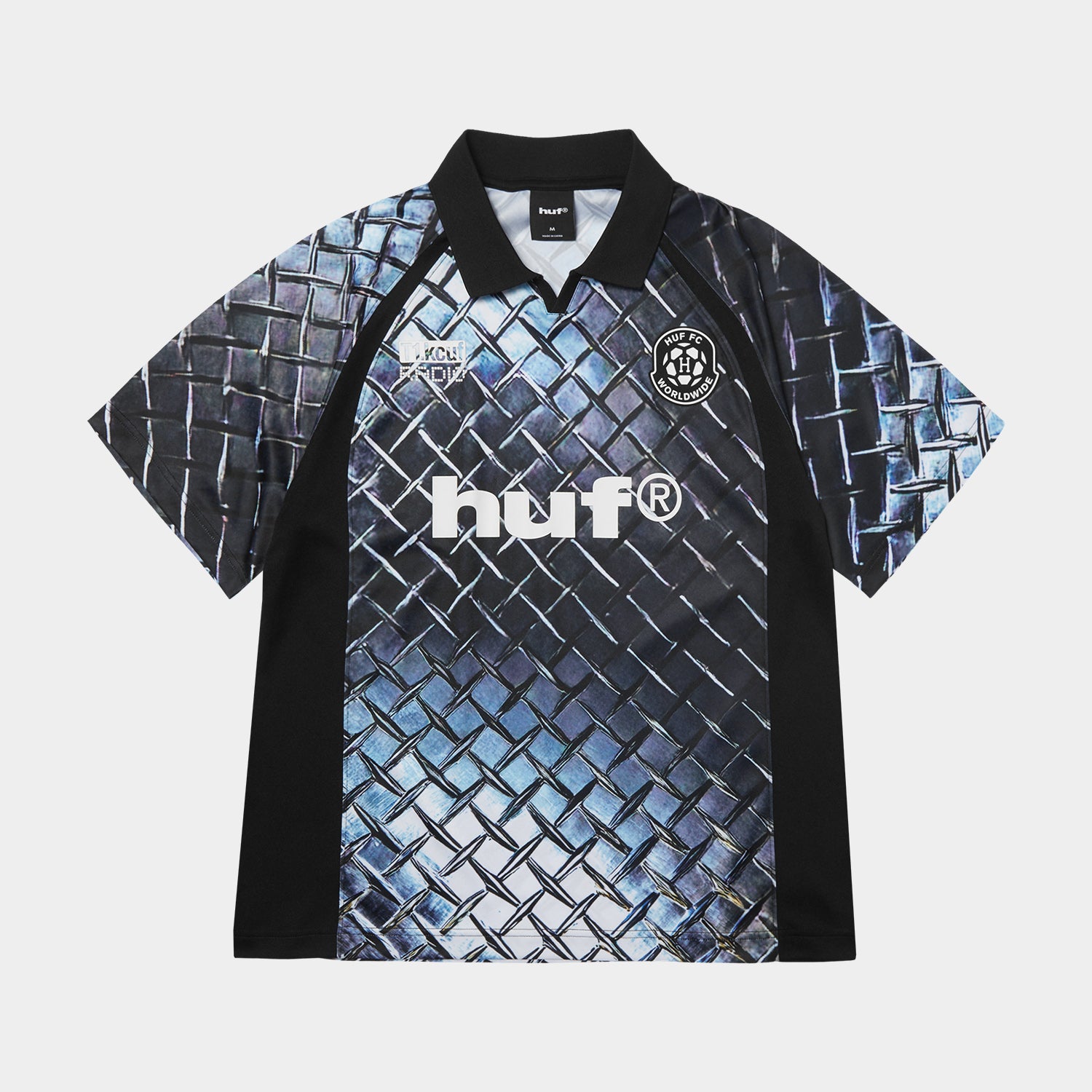 HUF (ハフ) Worldwide JP /TOPS & SHIRTS（トップス&シャツ）/ DIAMOND PLATE JERSEY商品 / BLACK
