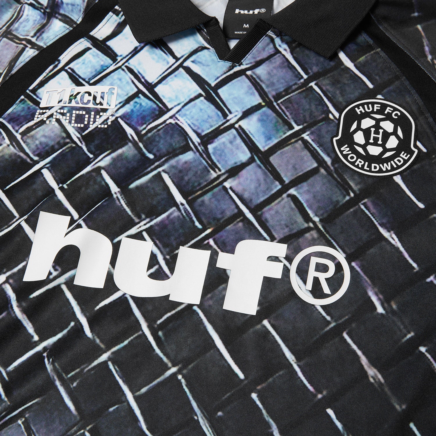HUF (ハフ) Worldwide JP /TOPS & SHIRTS（トップス&シャツ）/ DIAMOND PLATE JERSEY商品 / BLACK