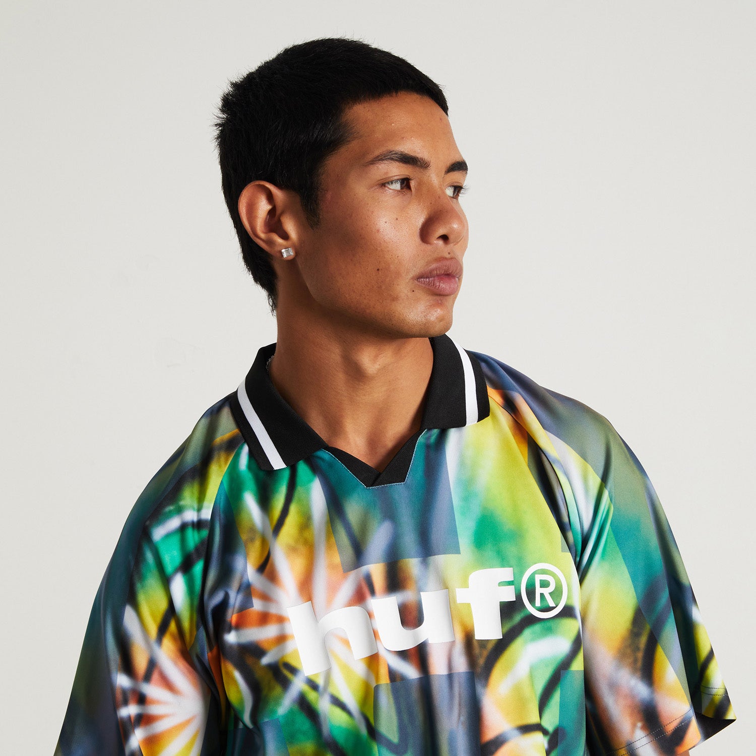 HUF (ハフ) Worldwide JP /TOPS & SHIRTS（トップス&シャツ）/ KENNY SCHARF MULTITUD SOCCER JERSEY商品 / MULTI