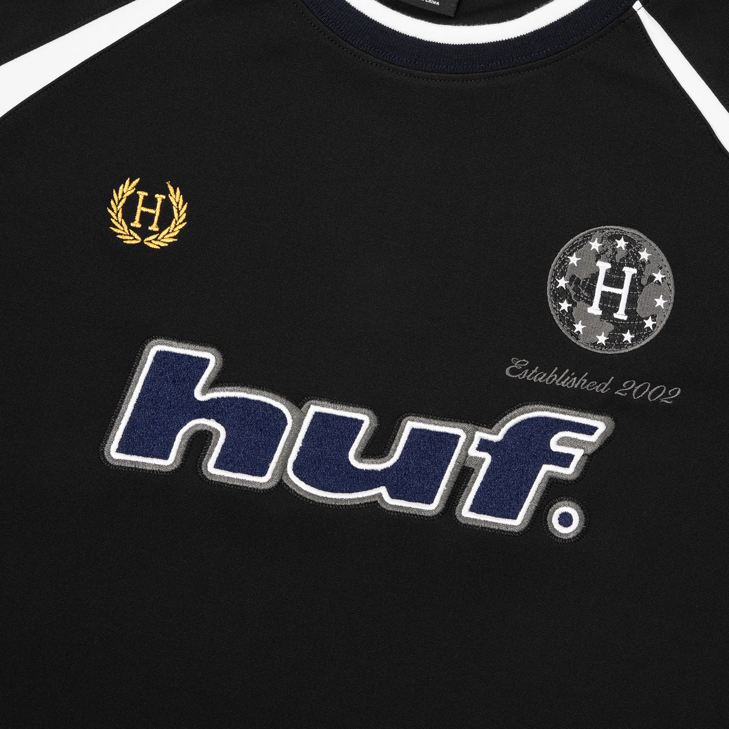 HUF (ハフ) Worldwide JP /TOPS & SHIRTS（トップス&シャツ）/ LUX JERSEY LS CREW商品 / BLACK