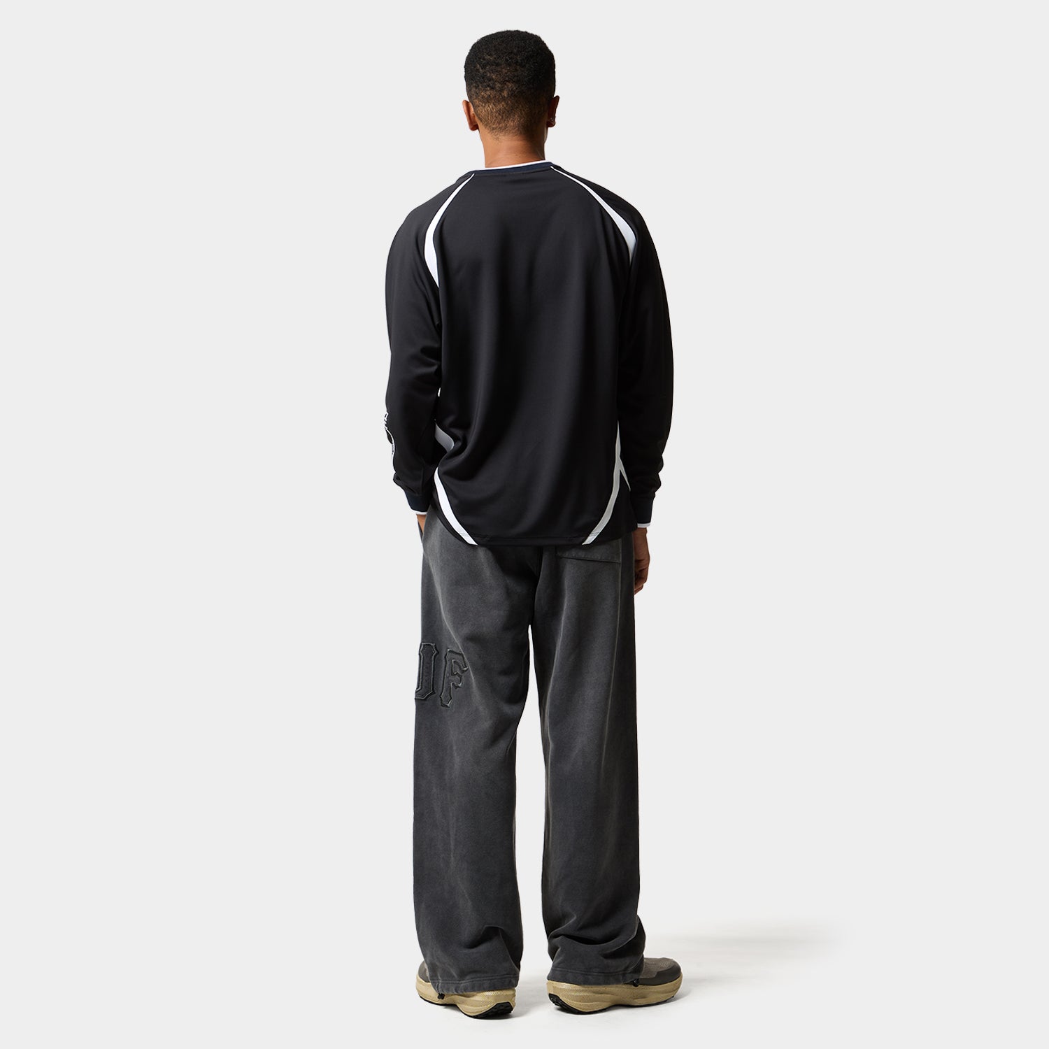HUF (ハフ) Worldwide JP /TOPS & SHIRTS（トップス&シャツ）/ LUX JERSEY LS CREW商品 / BLACK