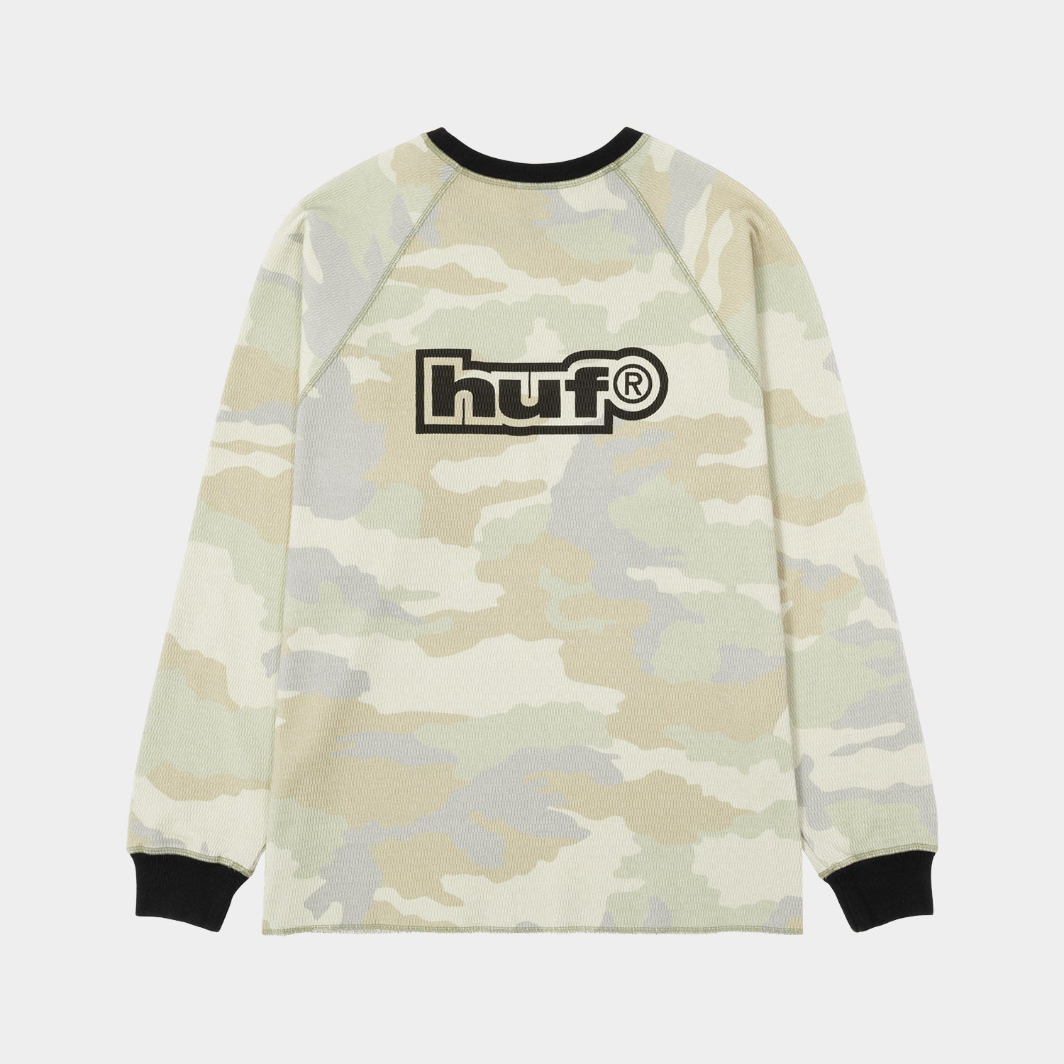 HUF (ハフ) Worldwide JP /TOPS & SHIRTS（トップス&シャツ）/ 89 OUTLINE LS RAGLAN商品 / BLACK