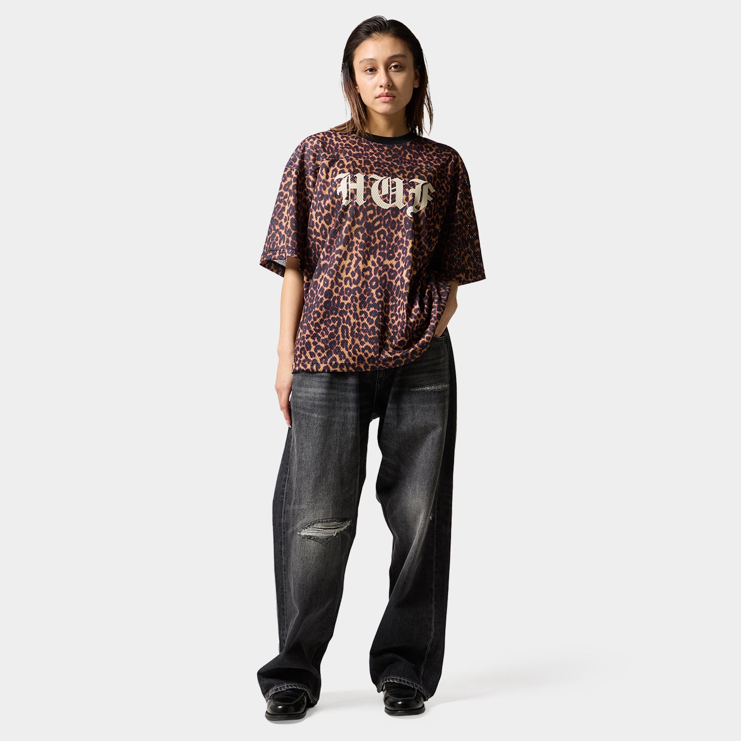 HUF (ハフ) Worldwide JP /TOPS & SHIRTS（トップス&シャツ）/ OLD ENGLISH MESH TOP商品 / BROWN