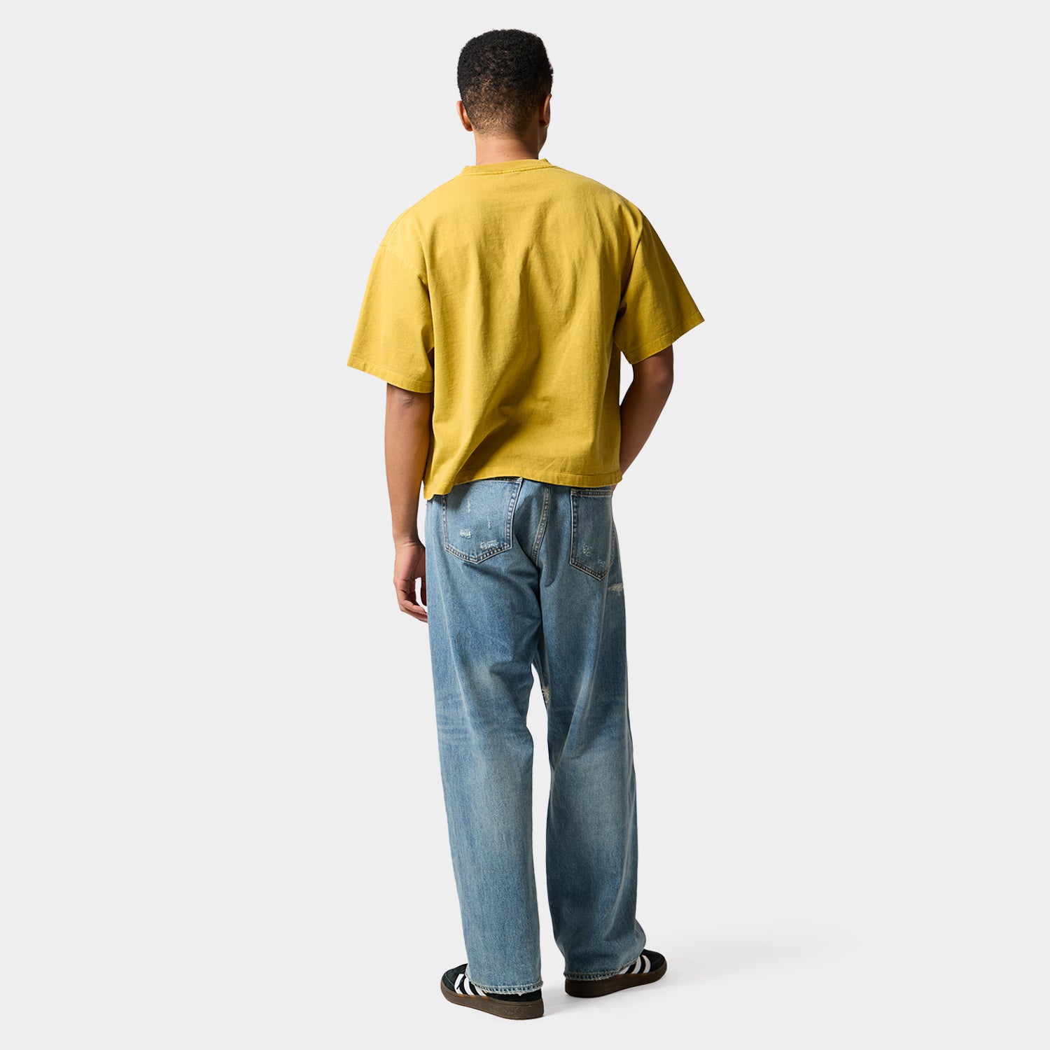 HUF (ハフ) Worldwide JP /TOPS & SHIRTS（トップス&シャツ）/ CLASSIC ARCH WIDE CREW商品 / YELLOW