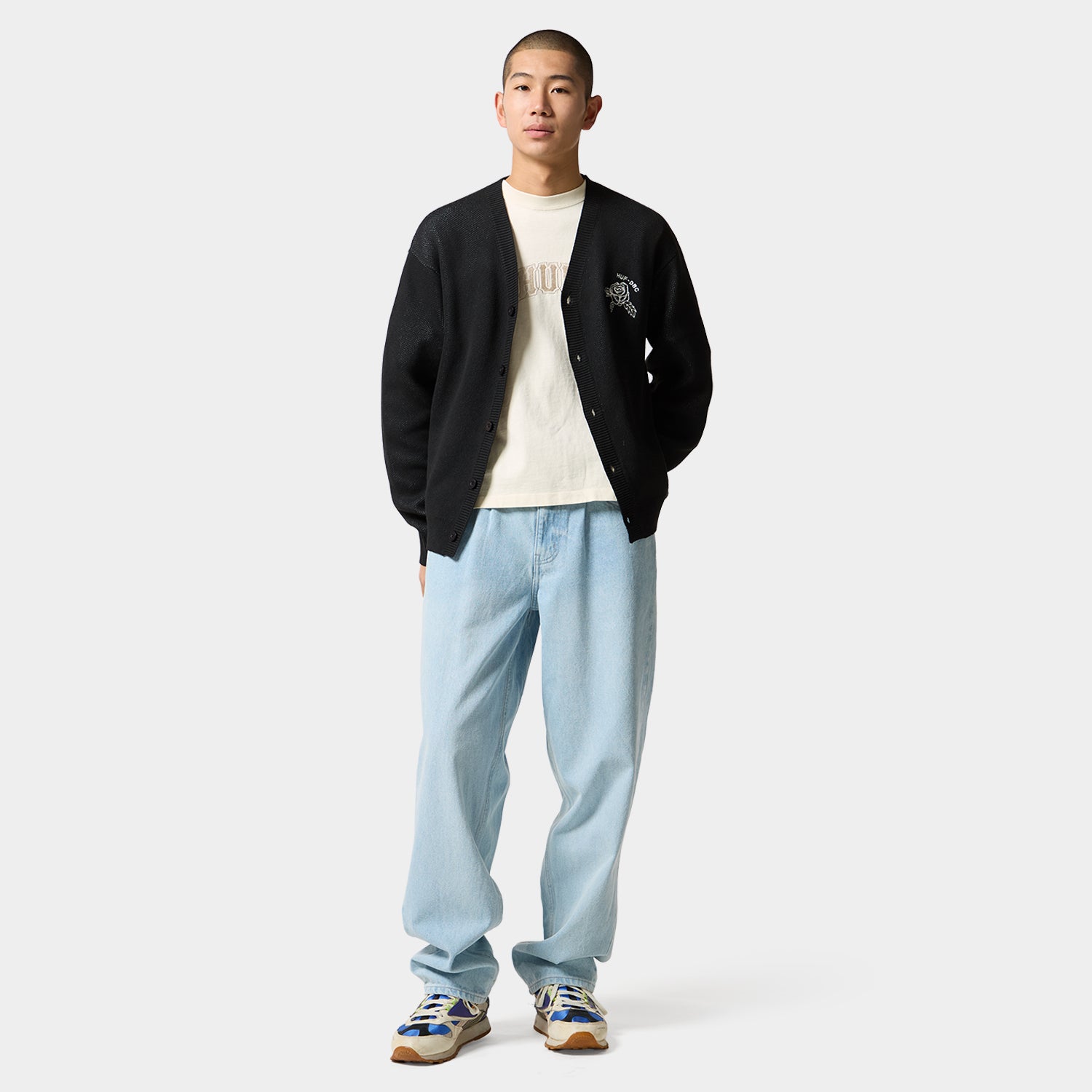 HUF (ハフ) Worldwide JP /KNITS & SWEATERS（ニット&セーター）/ ROSE CARDIGAN商品 / BLEACH