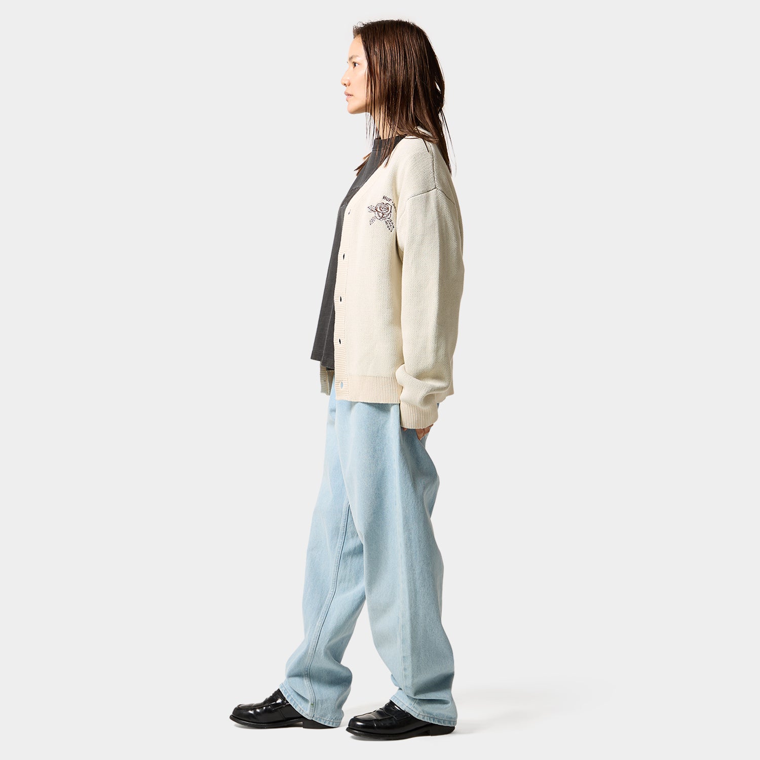 HUF (ハフ) Worldwide JP /KNITS & SWEATERS（ニット&セーター）/ ROSE CARDIGAN商品 / BLEACH
