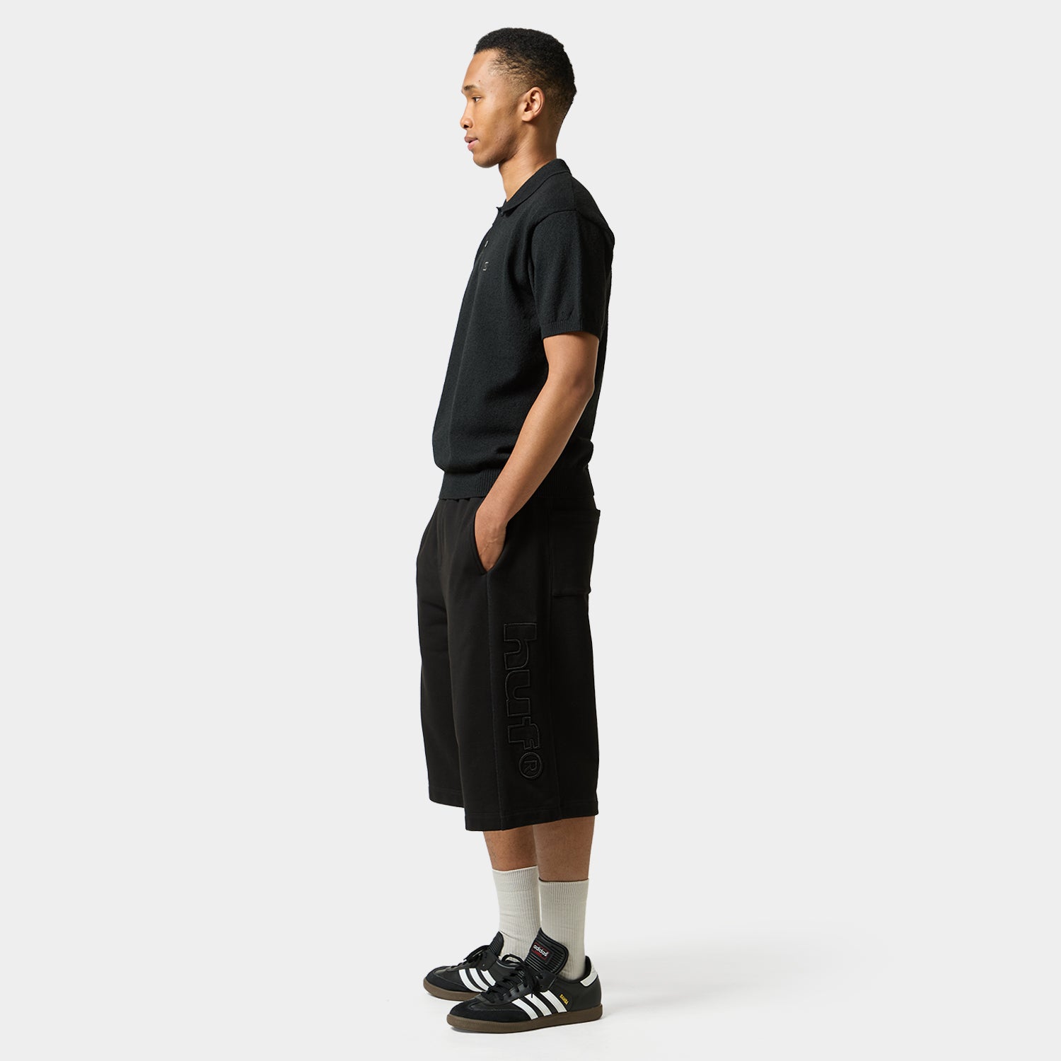 HUF (ハフ) Worldwide JP /TOPS & SHIRTS（トップス&シャツ）/ SERIF H KNIT POLO TOP商品 / LIME