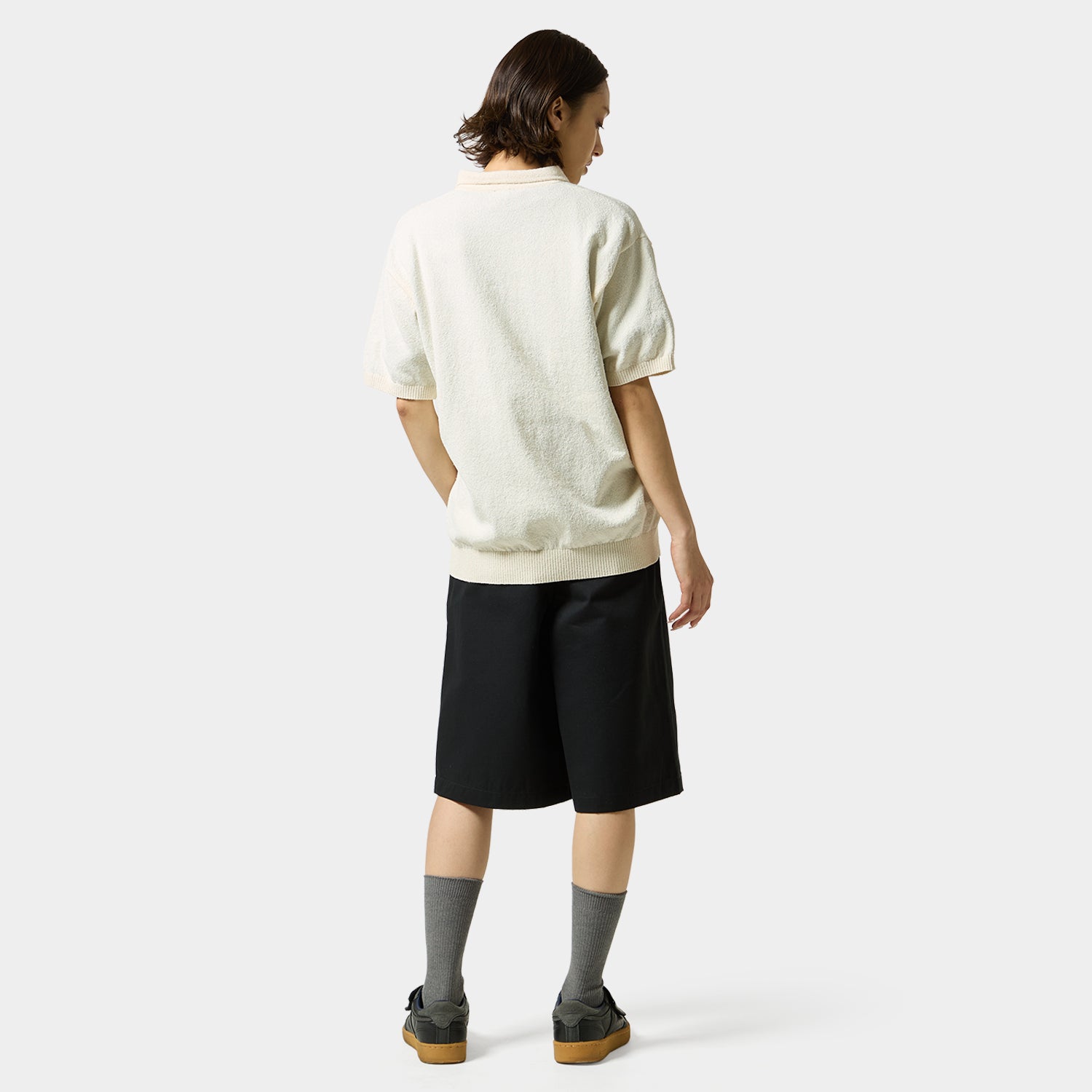 HUF (ハフ) Worldwide JP /TOPS & SHIRTS（トップス&シャツ）/ SERIF H KNIT POLO TOP商品 / LIME