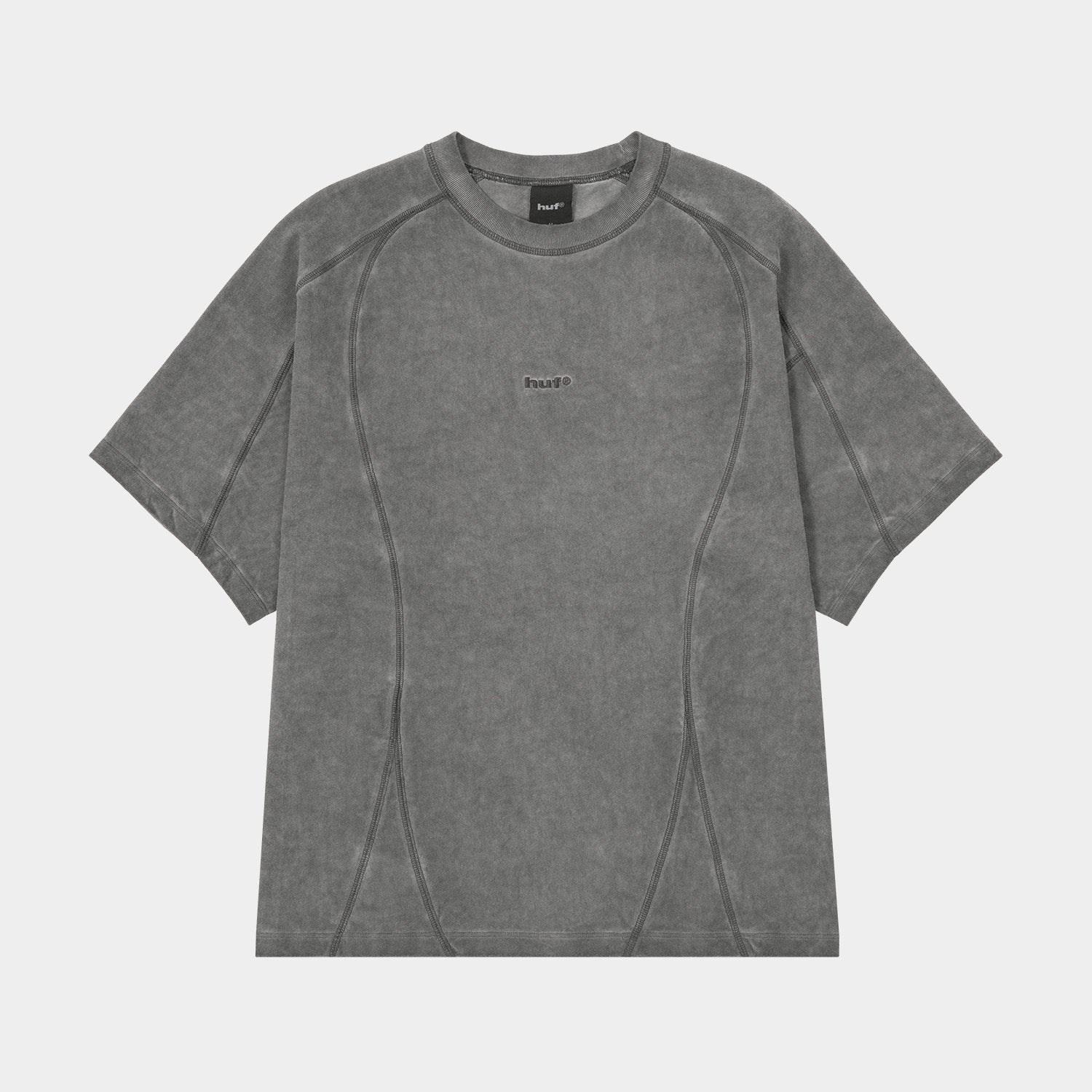 HUF (ハフ) Worldwide JP /TOPS & SHIRTS（トップス&シャツ）/ WASHED PANELED CREW商品 / LT BLUE