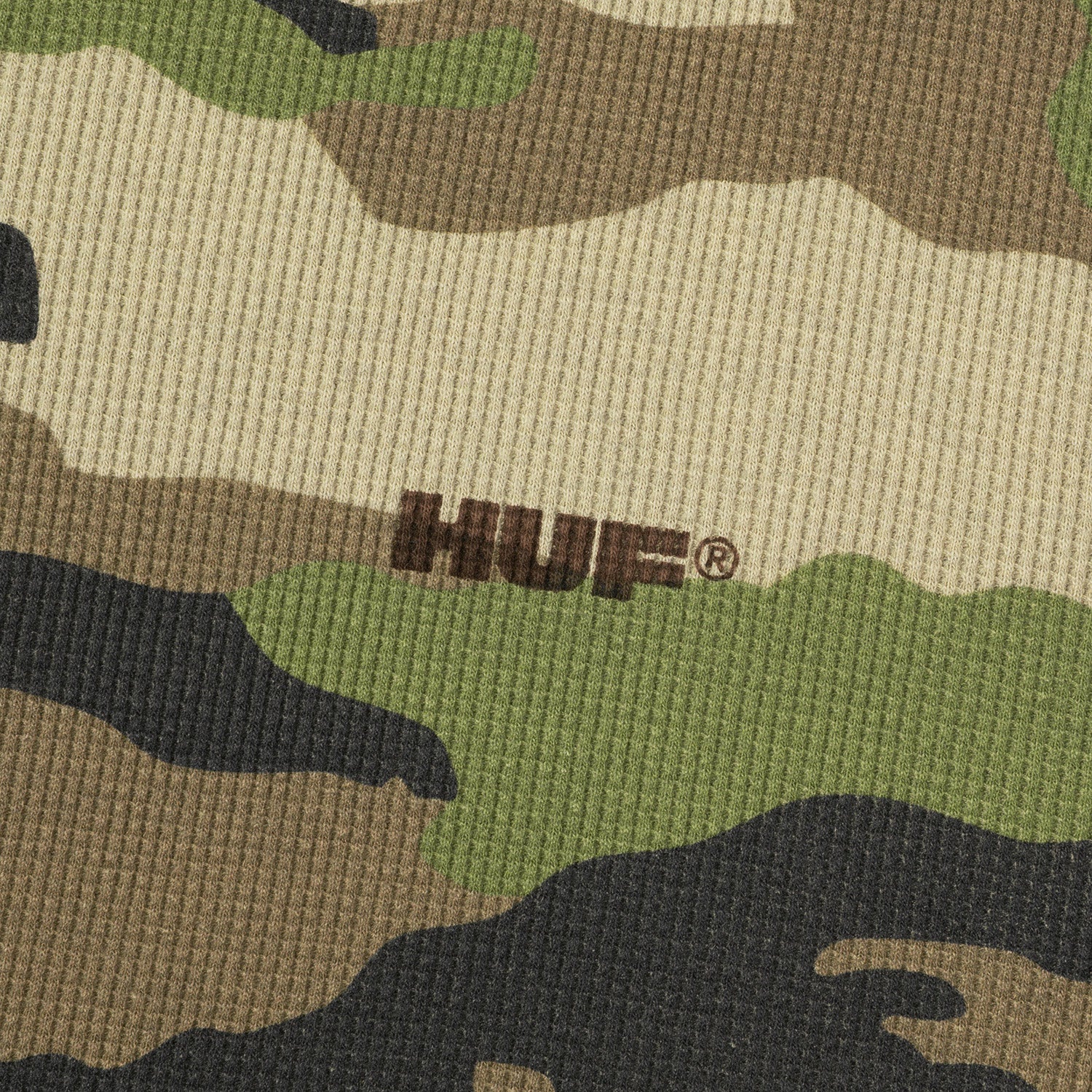 HUF (ハフ) Worldwide JP /TOPS & SHIRTS（トップス&シャツ）/ ALL CAPS THERMAL CREW商品 / CAMO
