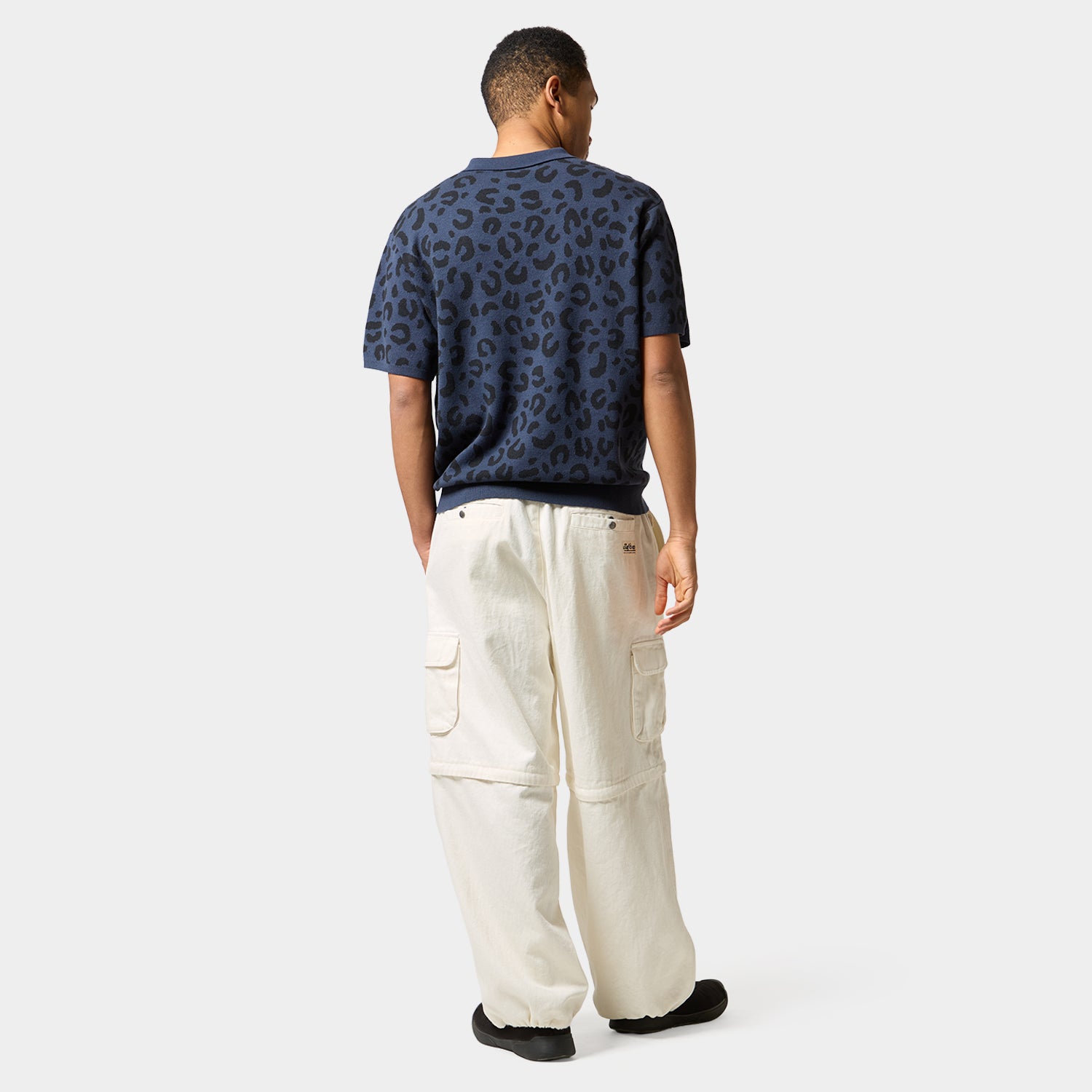 HUF (ハフ) Worldwide JP /TOPS & SHIRTS（トップス&シャツ）/ huf CO-OP CHUNKY CHEETAH KNIT POLO商品 / BEIGE