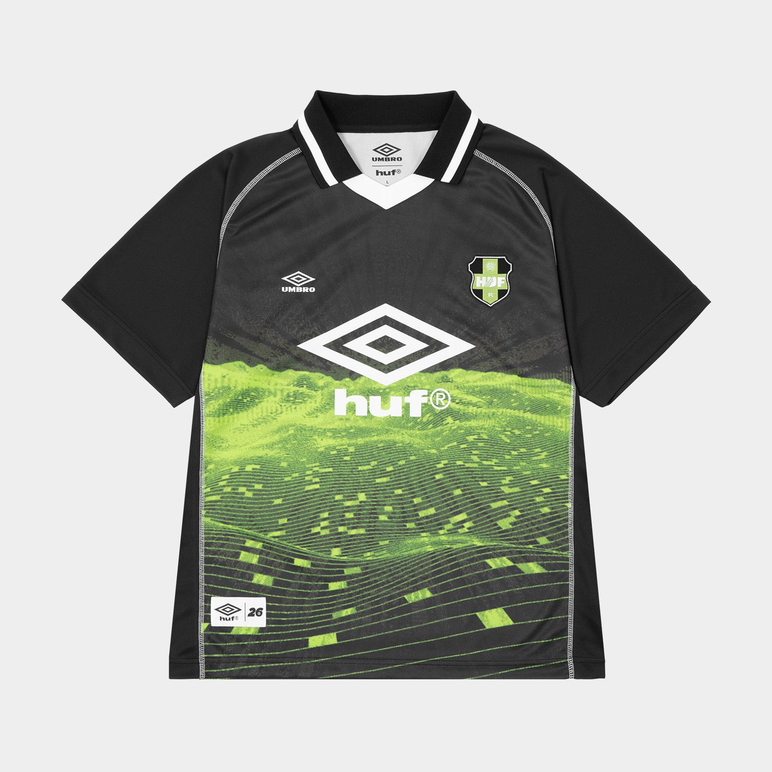 HUF (ハフ) Worldwide JP / TOPS & SHIRTS（トップス&シャツ） / HUF X UMBRO LANDSCAPE JERSEY商品 / GREEN