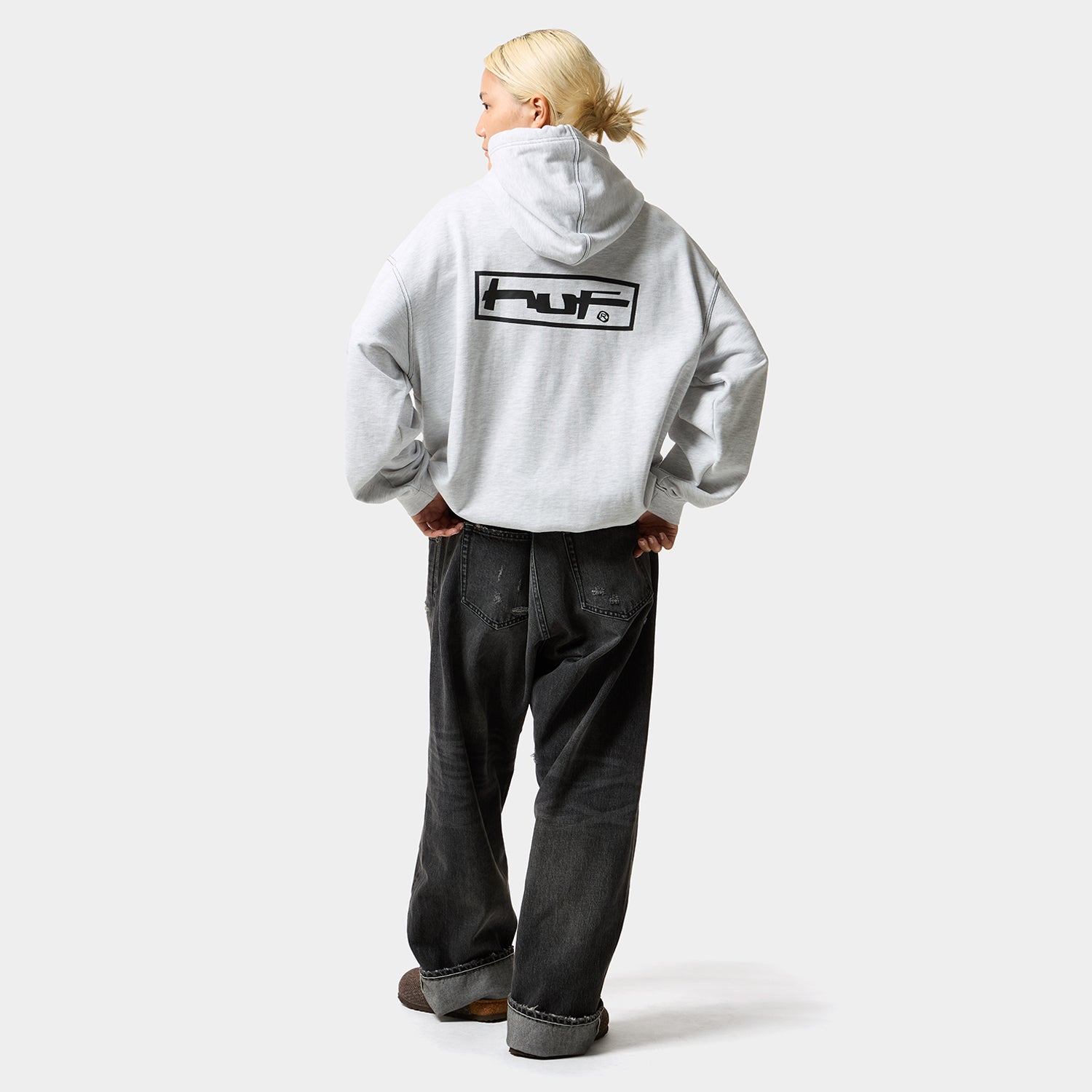 HUF (ハフ) Worldwide JP /HOODIES（パーカー）/ STRETCH FULL ZIP HOODIE商品 / ASH