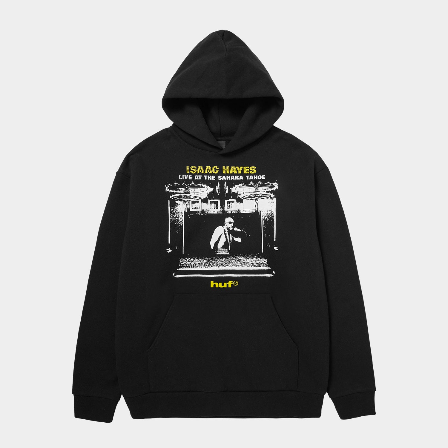 HUF (ハフ) Worldwide JP /HOODIES（パーカー）/ HUF X ISAAC HAYES TAHOE HEAVYWEIGHT HOODIE商品 / BLACK