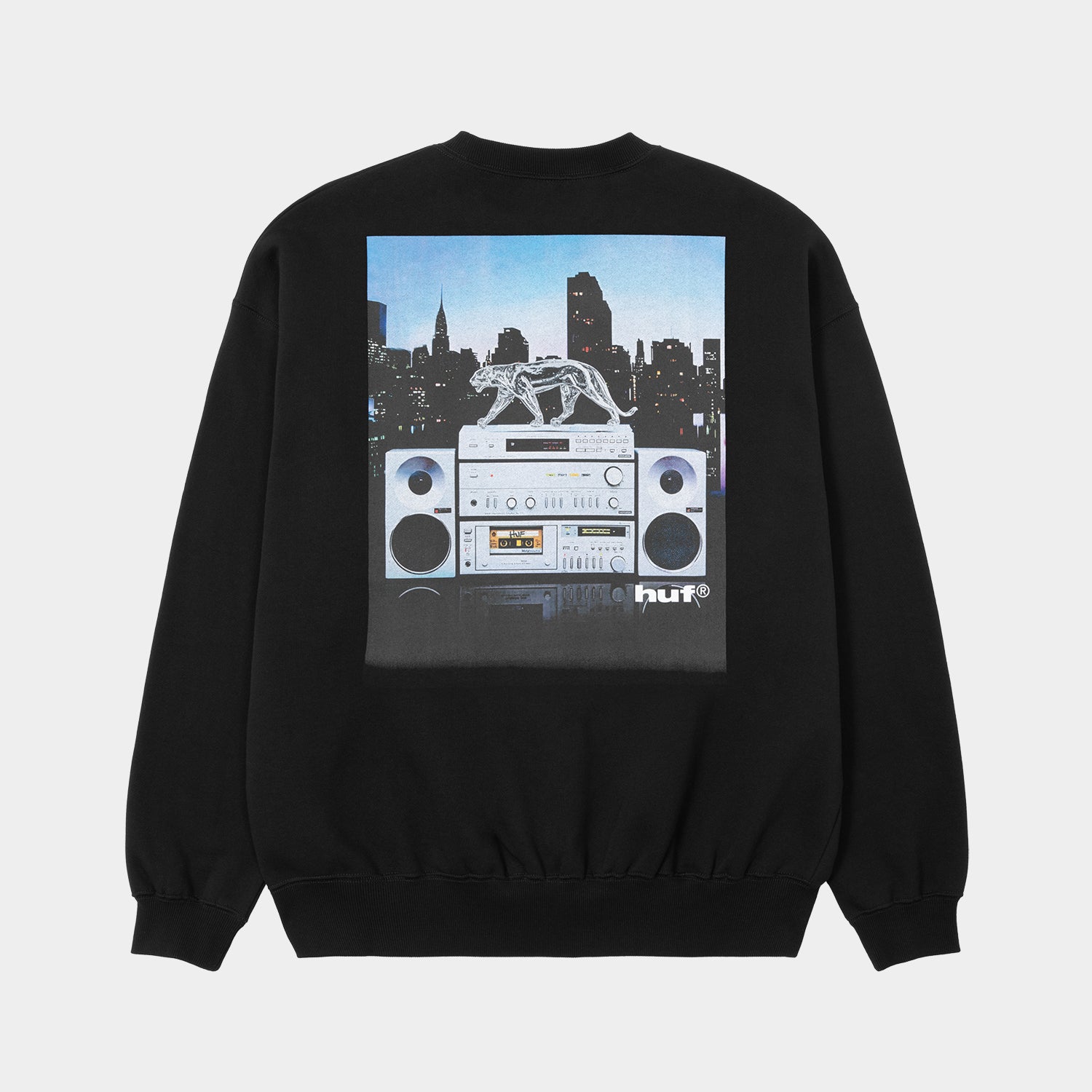 HUF (ハフ) Worldwide JP /KNITS & SWEATERS（ニット&セーター）/ MIDNIGHT RADIO CREW商品 / BLACK