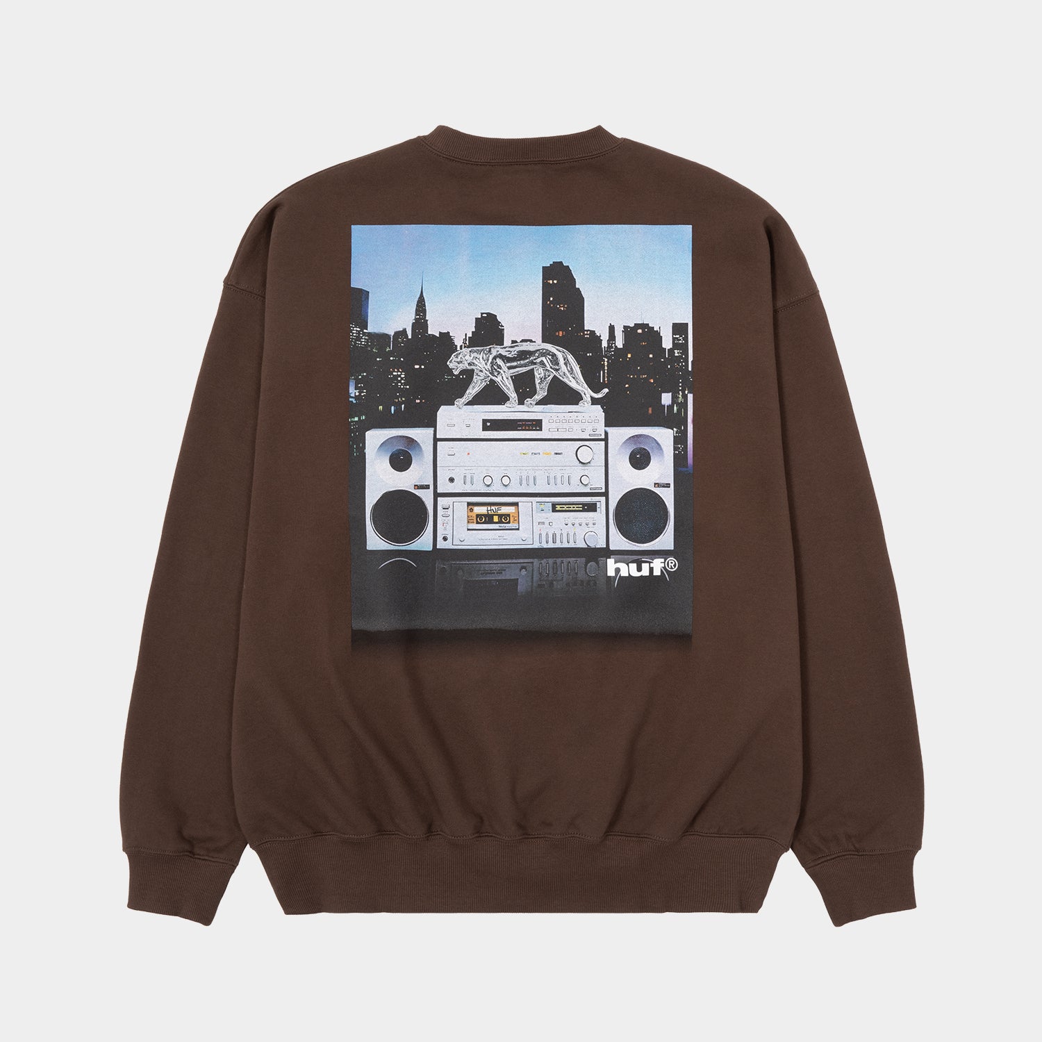 HUF (ハフ) Worldwide JP /KNITS & SWEATERS（ニット&セーター）/ MIDNIGHT RADIO CREW商品 / BLACK