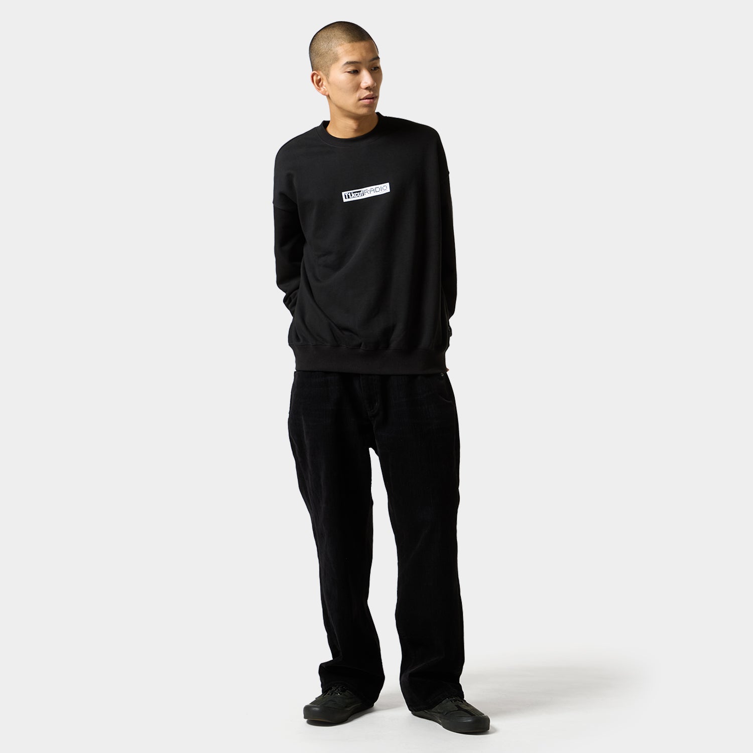 HUF (ハフ) Worldwide JP /KNITS & SWEATERS（ニット&セーター）/ MIDNIGHT RADIO CREW商品 / BLACK