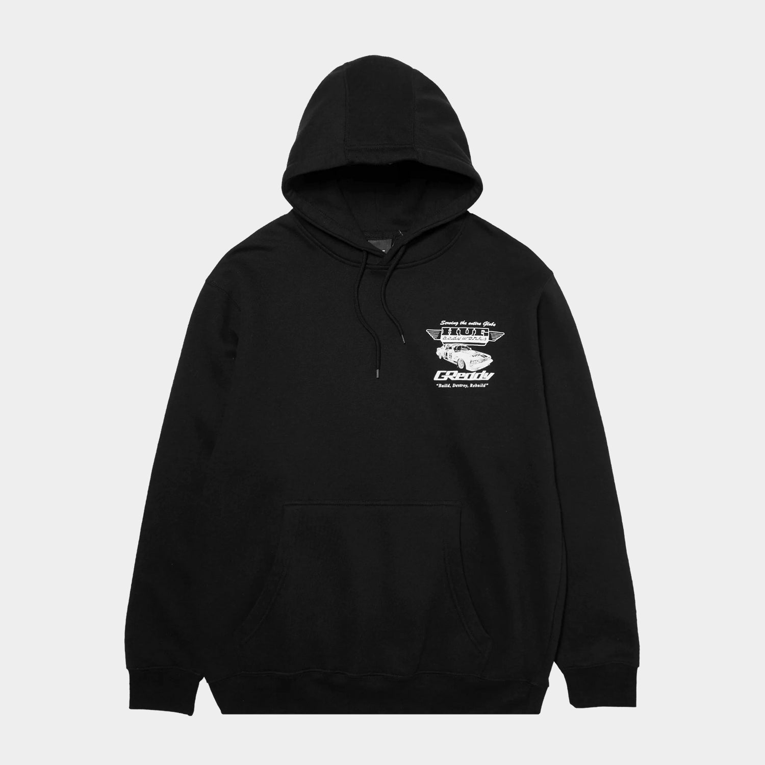 HUF (ハフ) Worldwide JP /HOODIES（パーカー）/ HUF X GREDDY BODY WORKS HOODIE商品 / BLACK