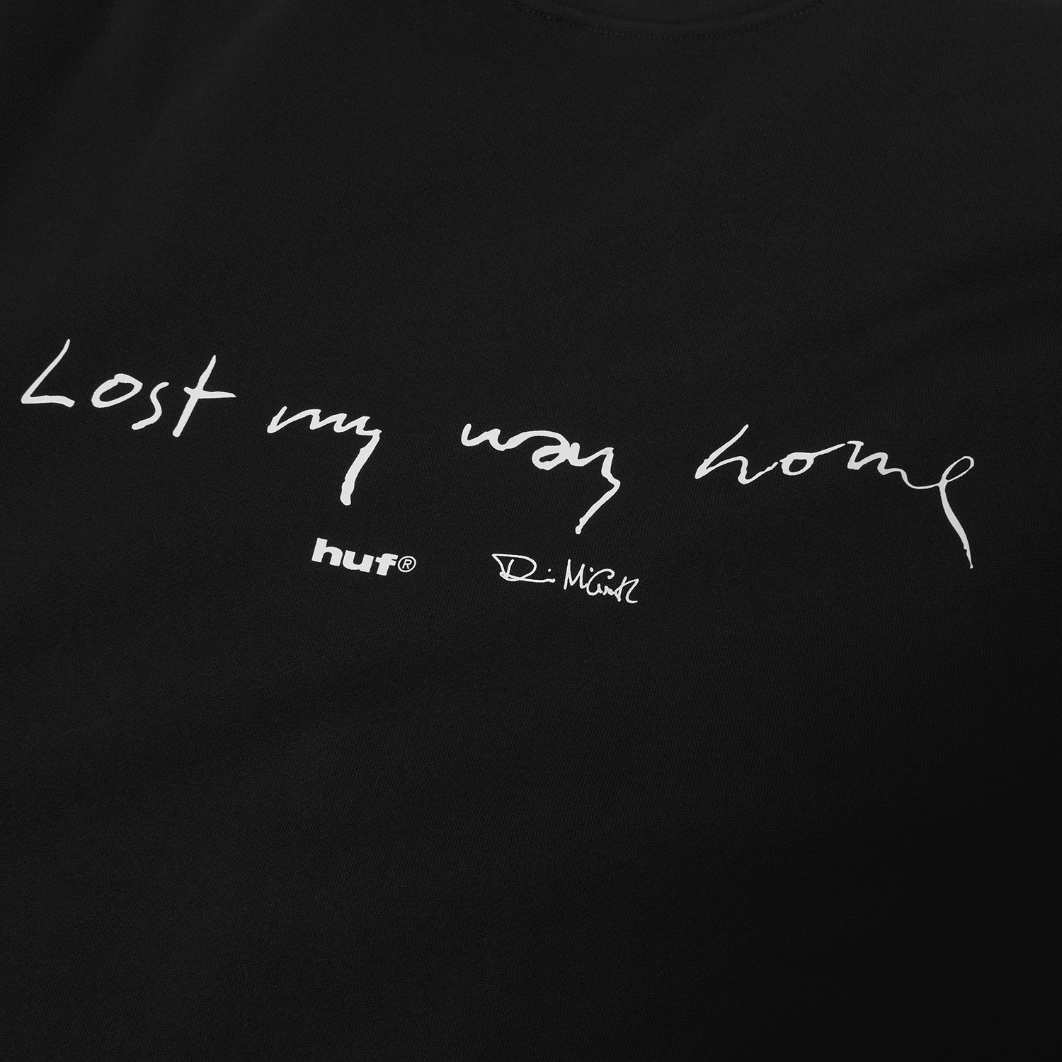 HUF (ハフ) Worldwide JP /SWEATSHIRTS（スウェットシャツ）/ LOST MY WAY HOME CREW商品 / BLACK