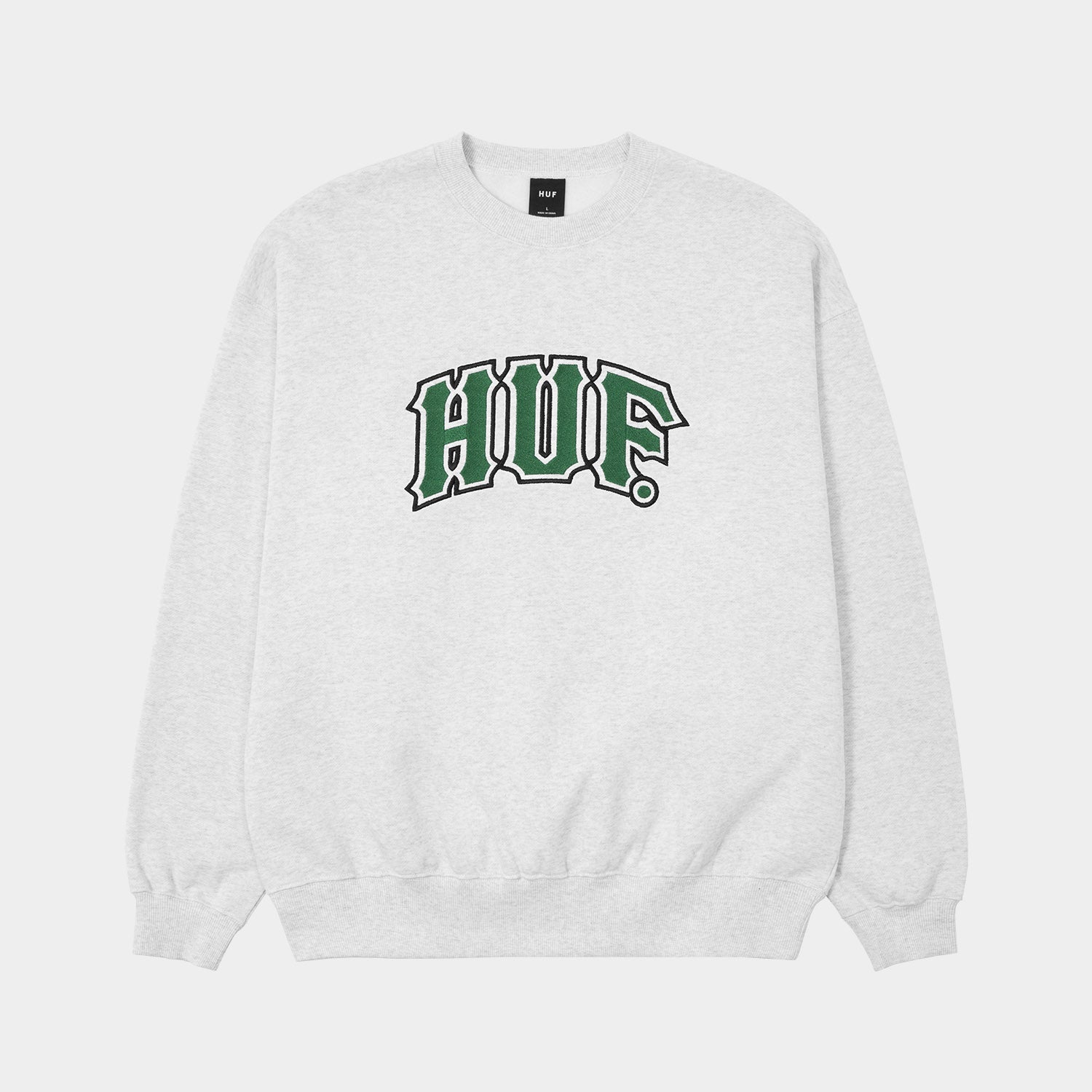 HUF (ハフ) Worldwide JP /SWEATSHIRTS（スウェットシャツ）/ CLASSIC ARCH CREW商品 / ASH GREY
