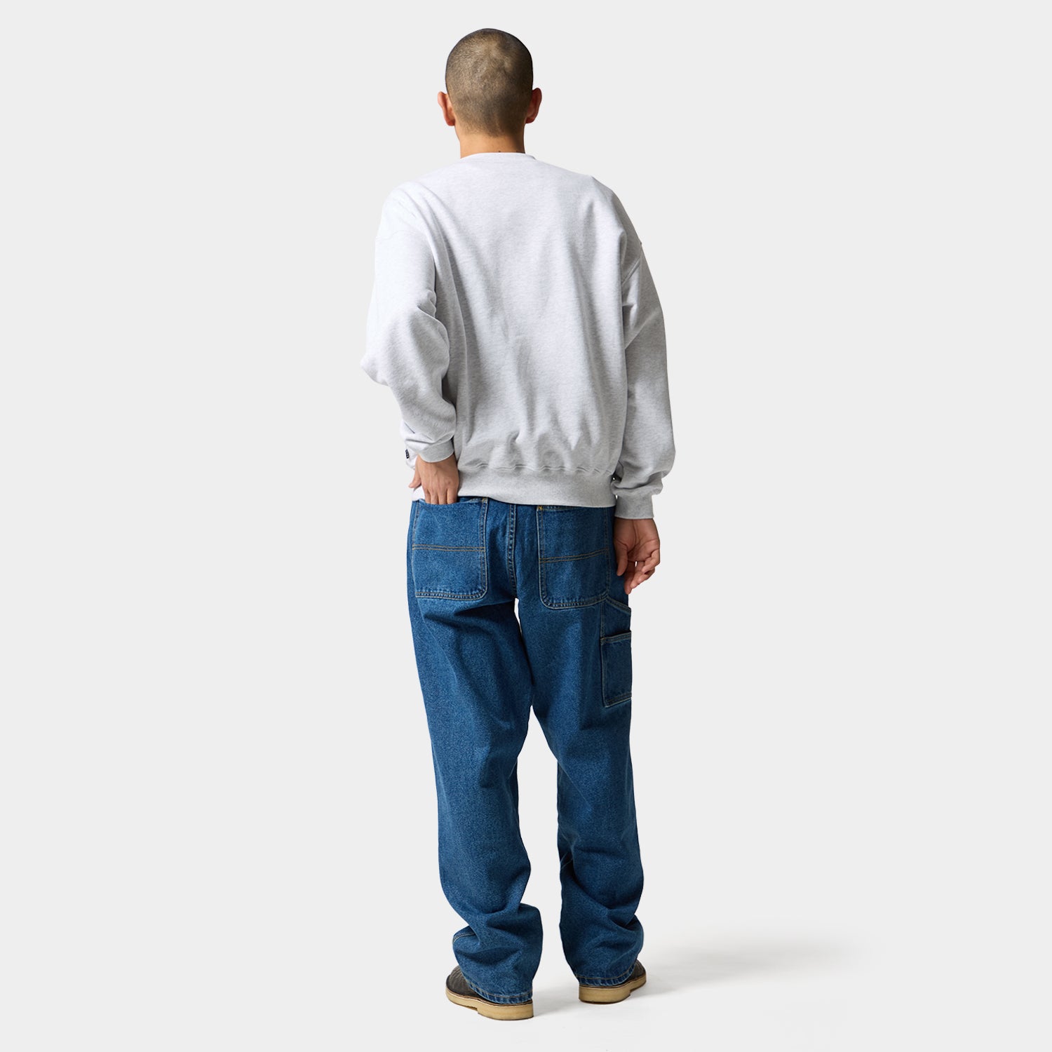 HUF (ハフ) Worldwide JP /SWEATSHIRTS（スウェットシャツ）/ CLASSIC ARCH CREW商品 / ASH GREY