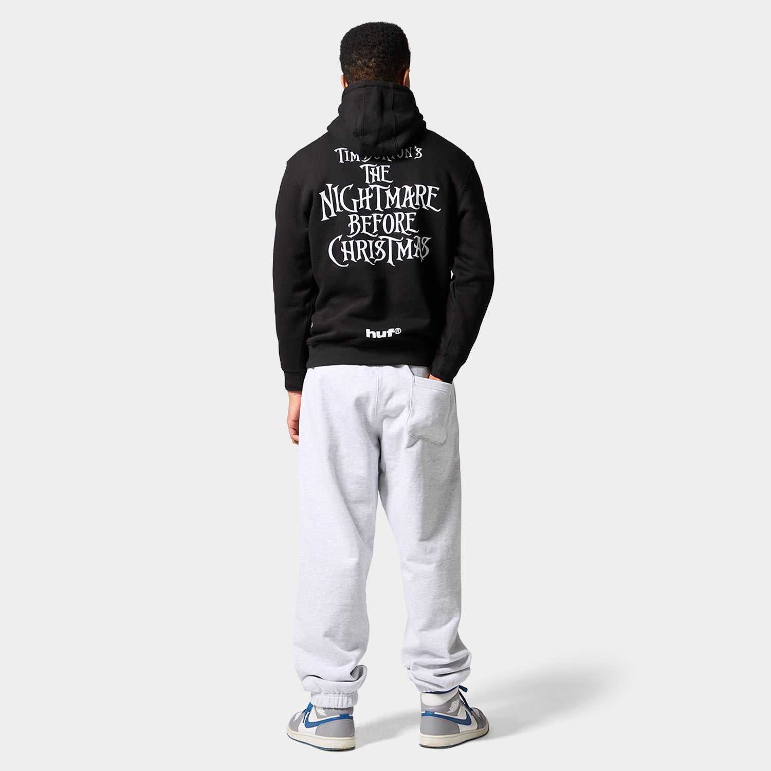 HUF (ハフ) Worldwide JP /HOODIES（パーカー）/ HUF X NIGHTMARE BEFORE CHRISTMAS JACK TOWN MEETING HOODIE商品 / BLACK