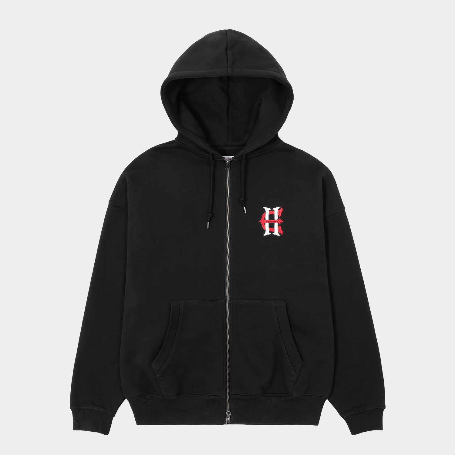 HUF (ハフ) Worldwide JP /HOODIES（パーカー）/ HUF X EVISEN HUFUJI ZIP HOODIE商品 / BLACK