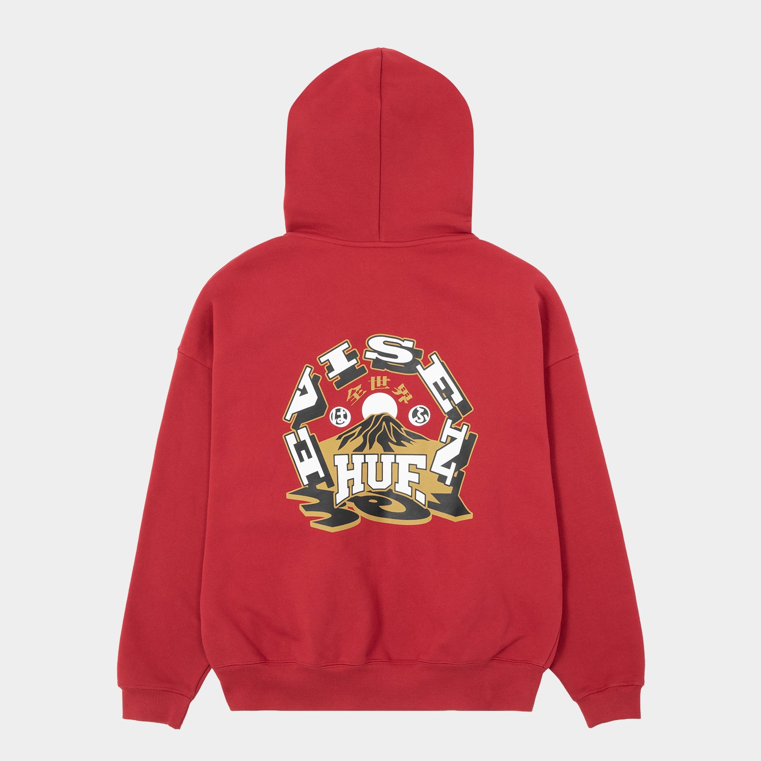 HUF (ハフ) Worldwide JP /HOODIES（パーカー）/ HUF X EVISEN HUFUJI ZIP HOODIE商品 / BLACK