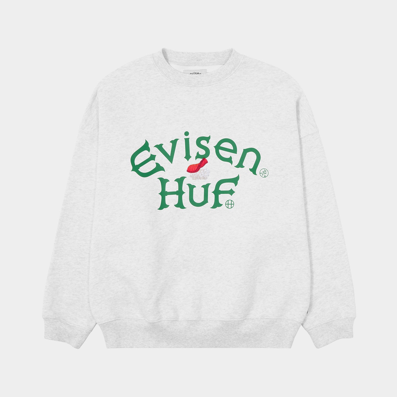 HUF (ハフ) Worldwide JP /SWEATSHIRTS（スウェットシャツ）/ HUF X EVISEN SUSHI CREW FLEECE商品 / NAVY