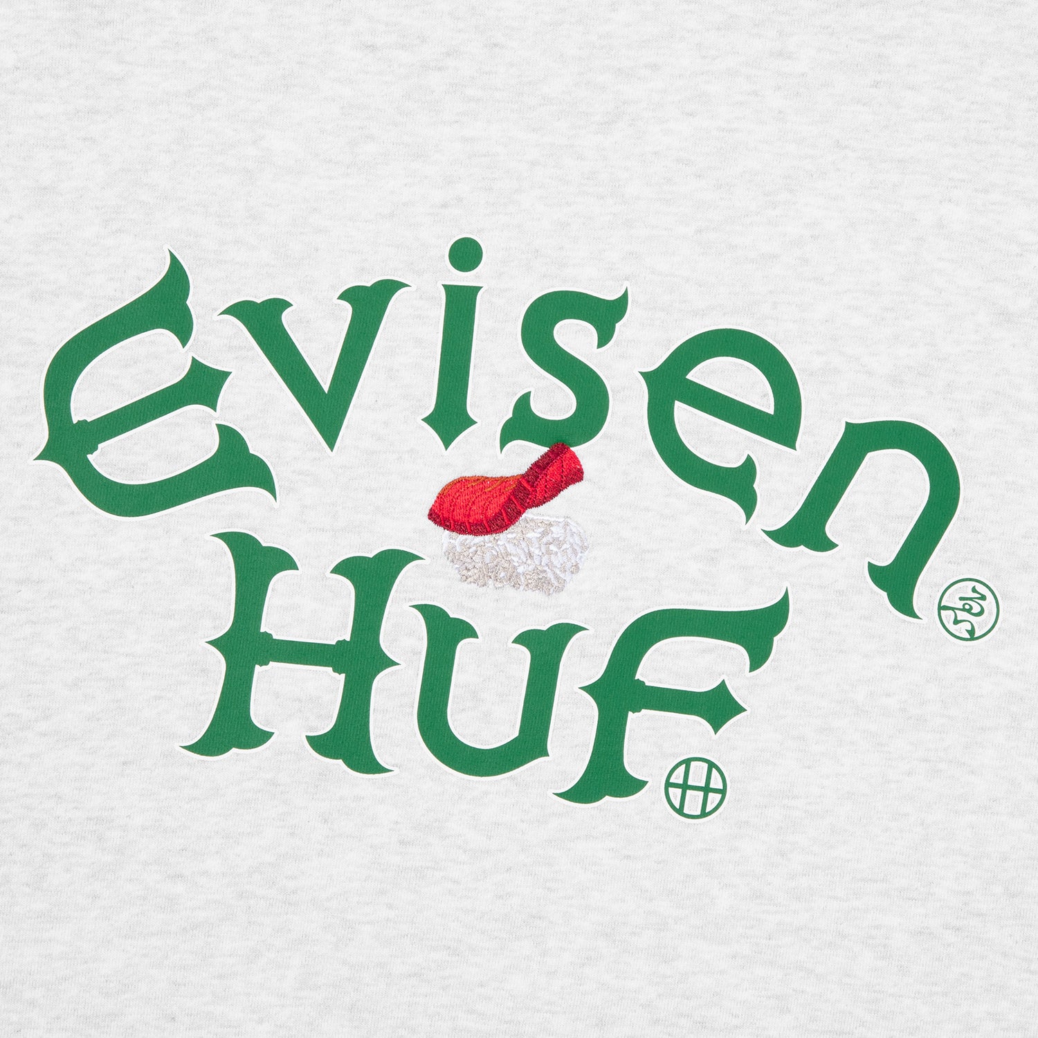 HUF (ハフ) Worldwide JP /SWEATSHIRTS（スウェットシャツ）/ HUF X EVISEN SUSHI CREW FLEECE商品 / NAVY