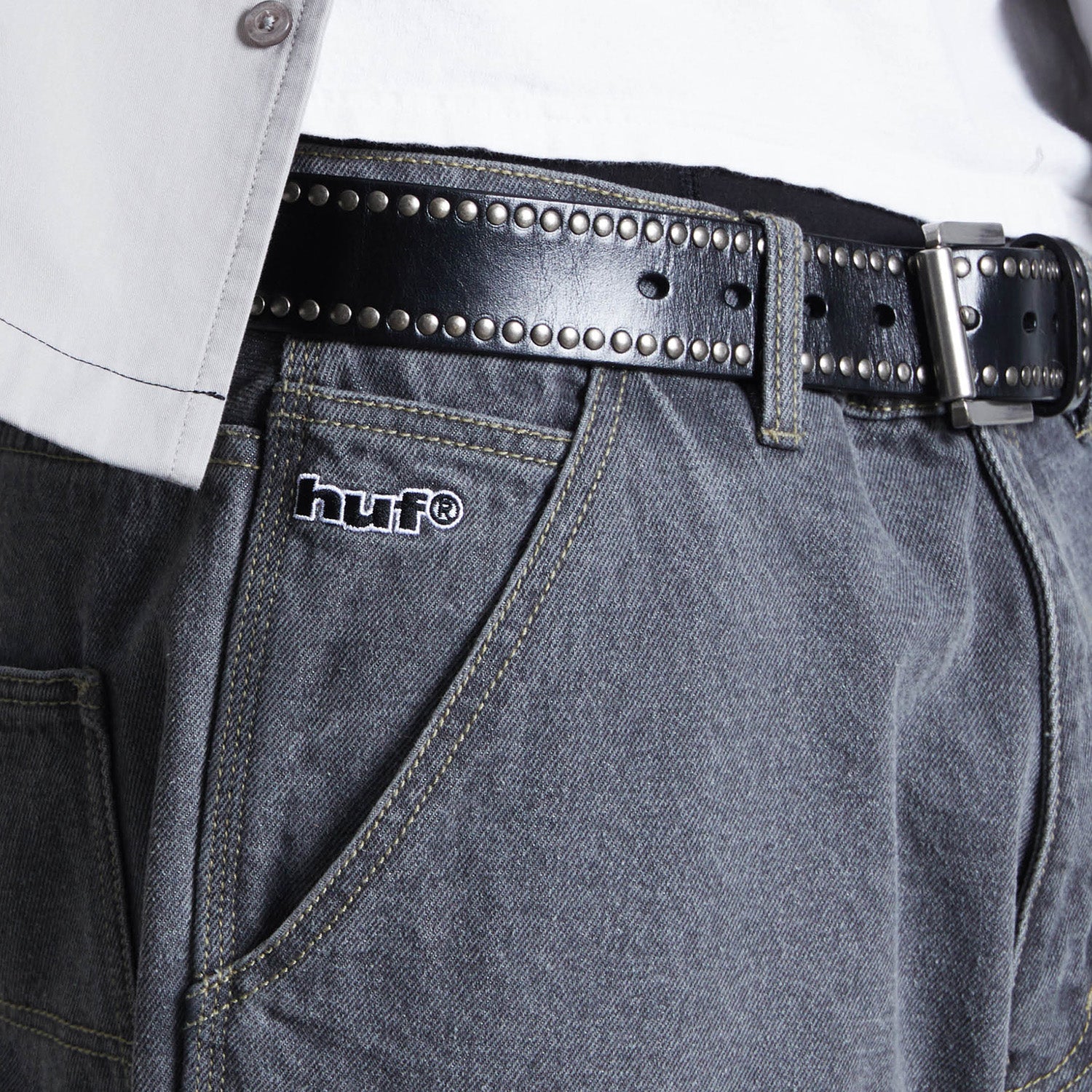 HUF (ハフ) Worldwide JP /PANTS（パンツ）/ KINDA LOOSE DOUBLE KNEES商品 / FROST GRAY
