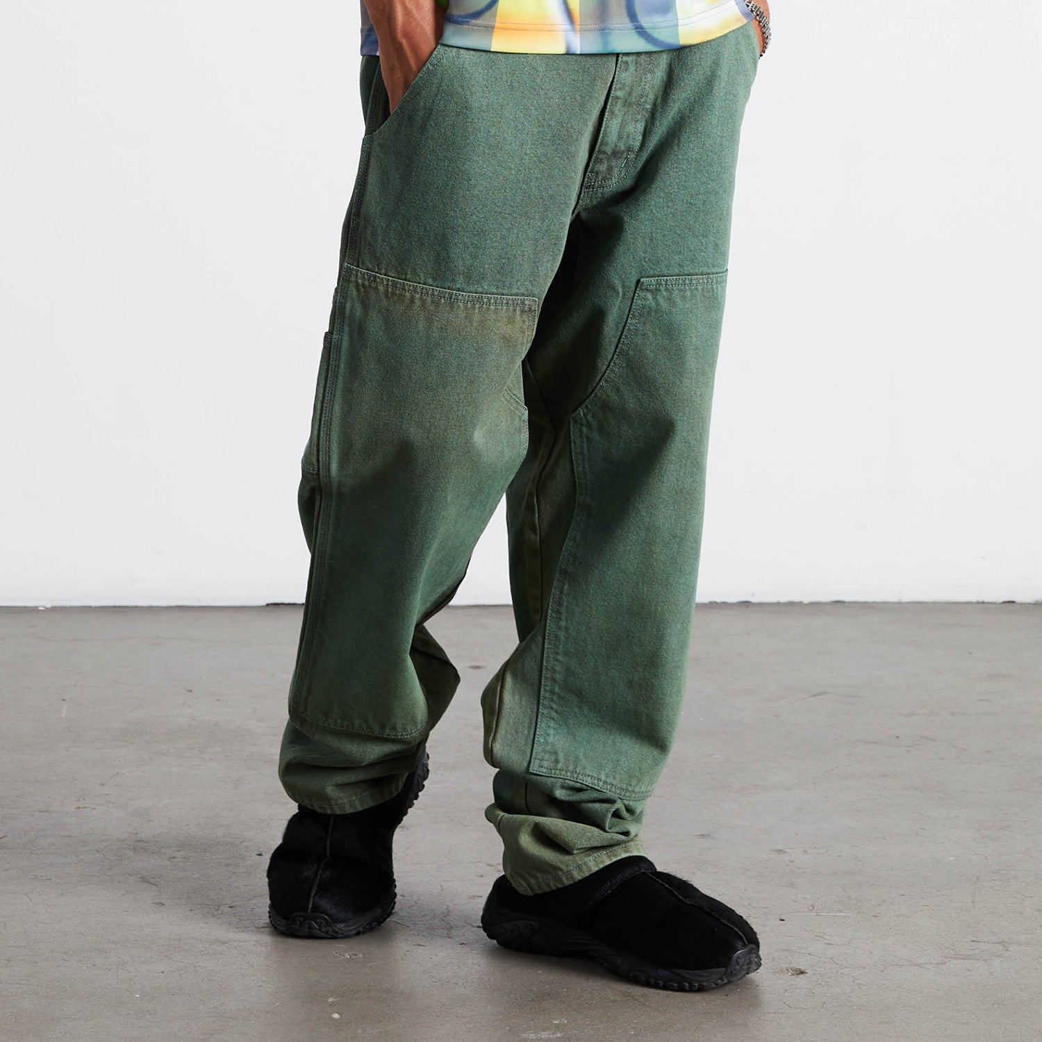 HUF (ハフ) Worldwide JP /PANTS（パンツ）/ KINDA LOOSE DOUBLE KNEES商品 / FROST GRAY