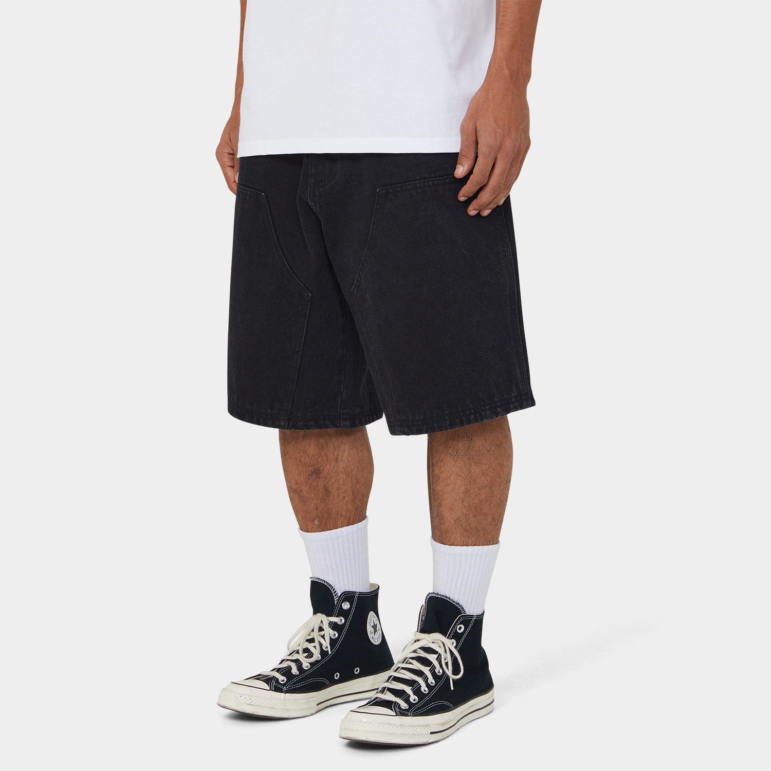 HUF (ハフ) Worldwide JP /SHORTS（ショーツ）/ KINDA LOOSE DOUBLE KNEE SHORT商品 / DIRTY WASH