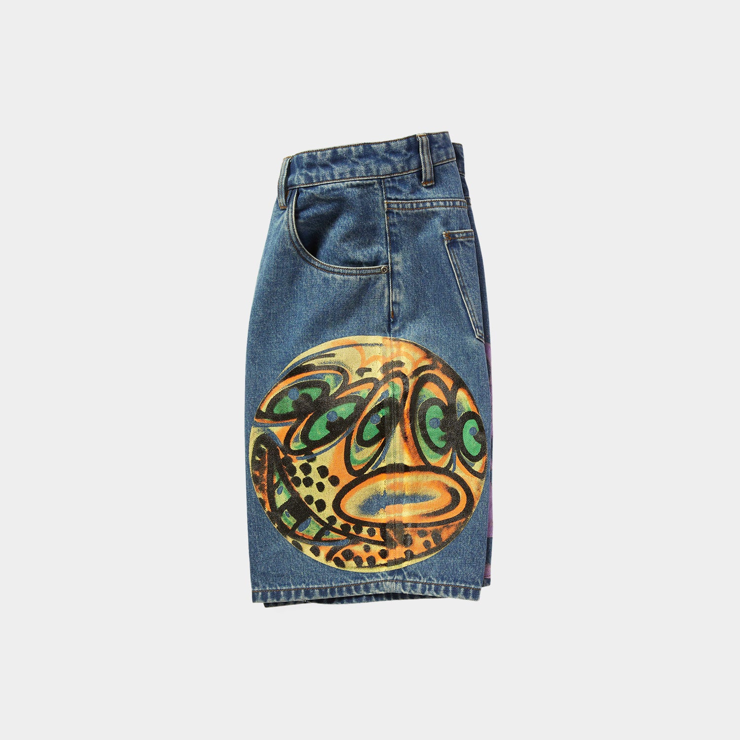 HUF (ハフ) Worldwide JP /SHORTS（ショーツ）/ KENNY SCHARF SPRAY GUYS DENIM SHORT商品 / MULTI
