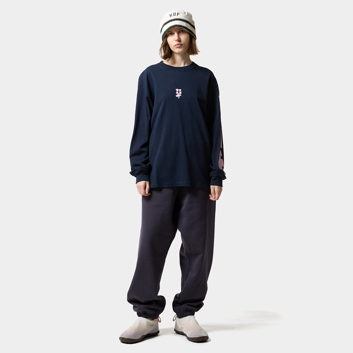 HUF (ハフ) Worldwide JP /PANTS（パンツ）/ EXHAUST FLEECE PANT商品 / NAVY
