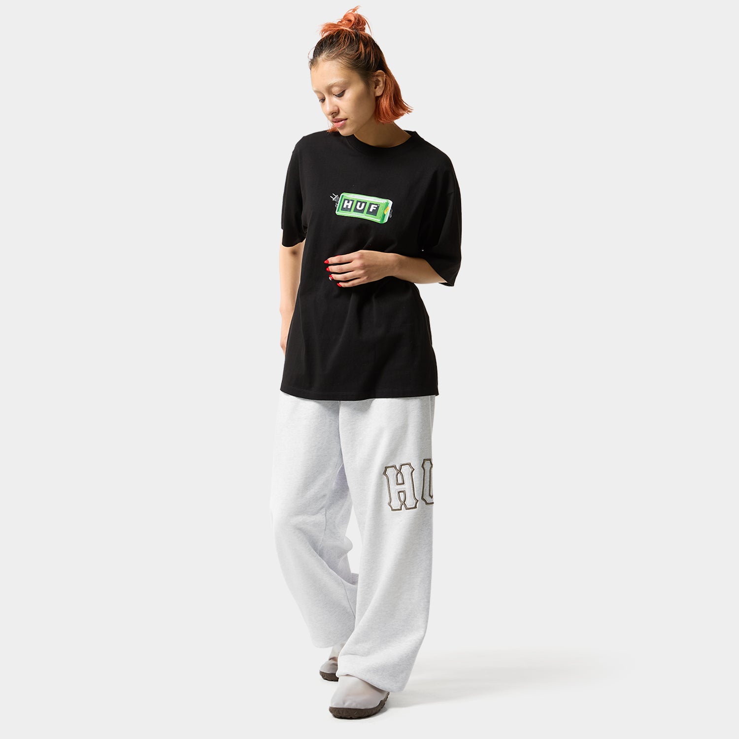 HUF (ハフ) Worldwide JP /PANTS（パンツ）/ ARCH WIDE FLEECE PANT商品 / BLACK