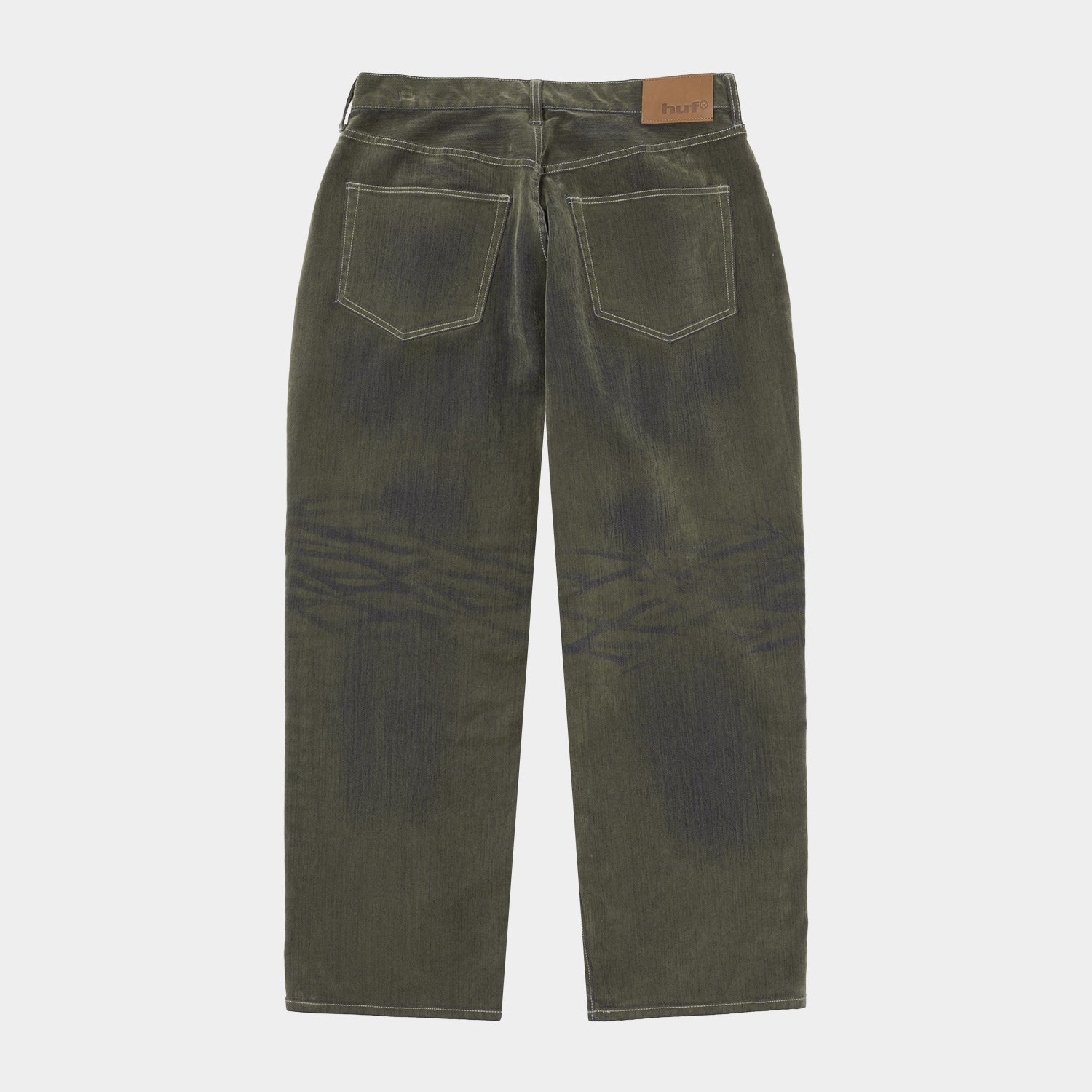 HUF (ハフ) Worldwide JP /PANTS（パンツ）/ HUF eightynine FLOCKED PANT商品 / OLIVE