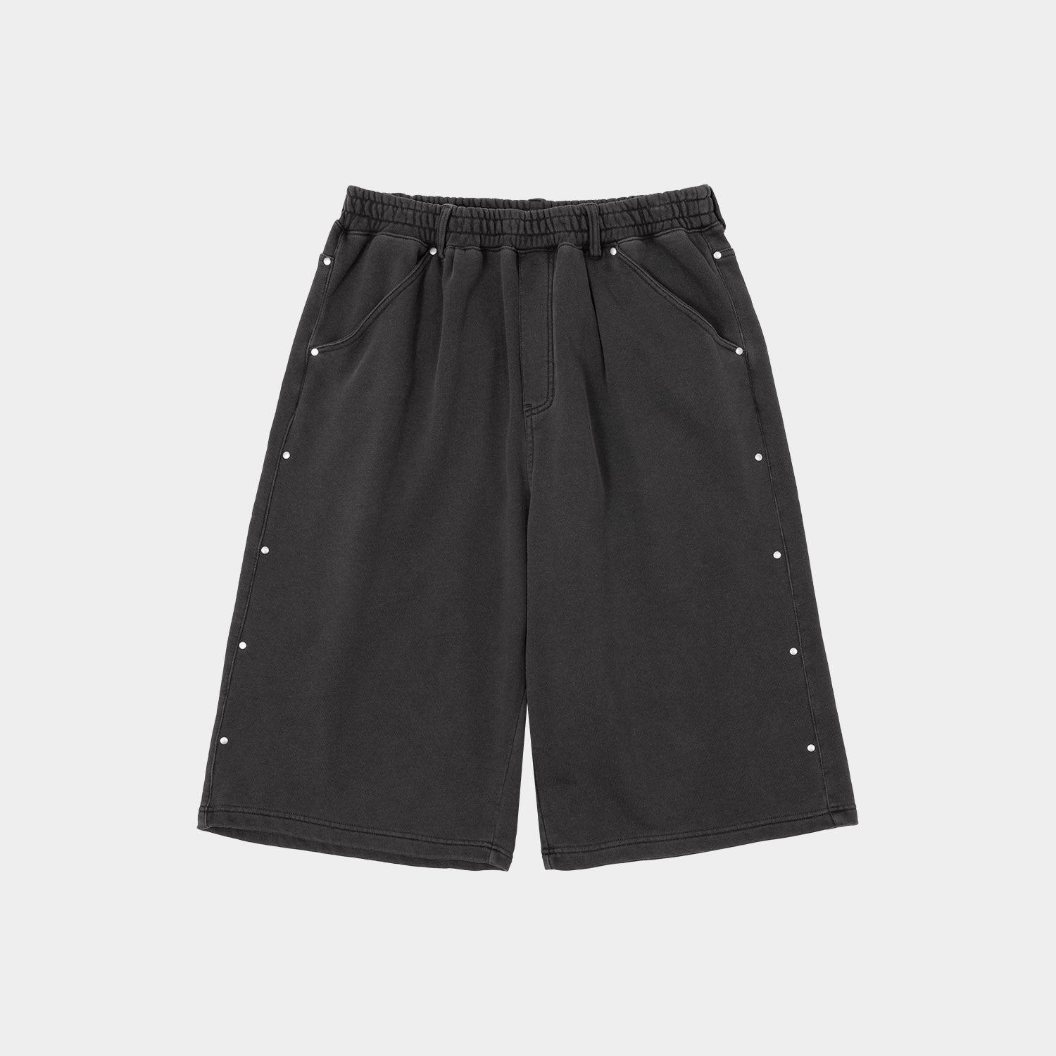 HUF (ハフ) Worldwide JP /SHORTS（ショーツ）/ STUDDED 3/4 FLEECE PANT商品 / BLACK