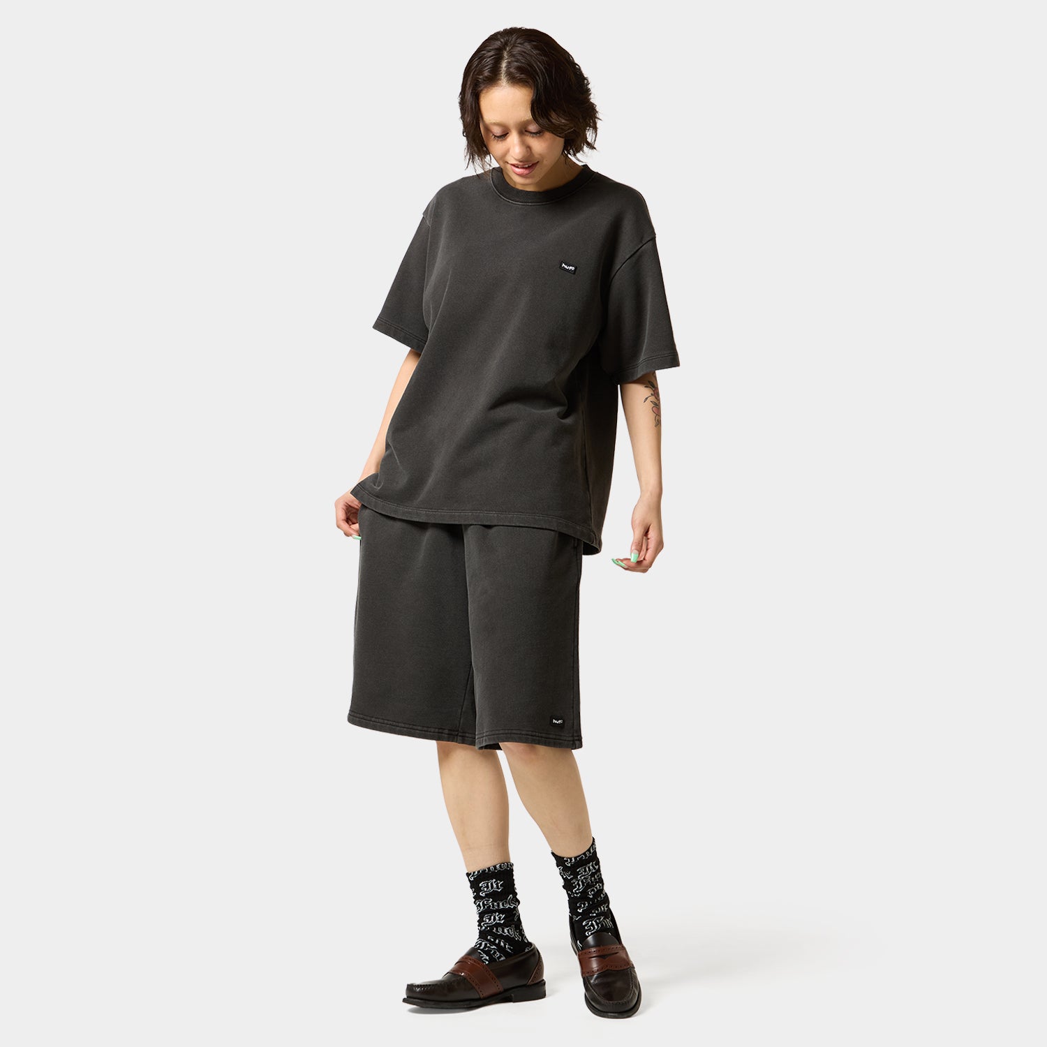 HUF (ハフ) Worldwide JP /SHORTS（ショーツ）/ huf eightynine WASHED FLEECE SHORT商品 / COFFEE