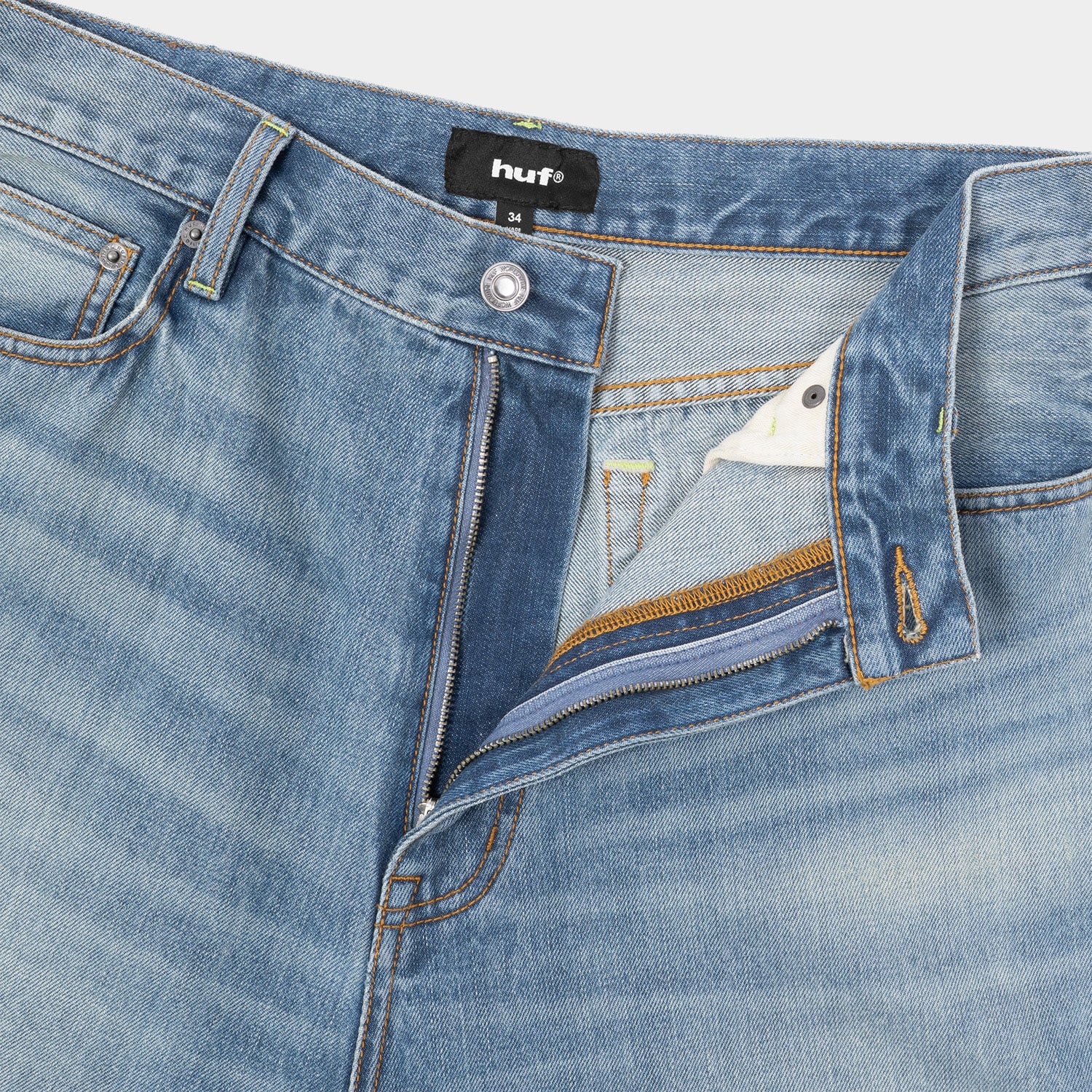 HUF (ハフ) Worldwide JP /SHORTS（ショーツ）/ EXPRESSION WASHED DENIM BAGGY SHORT商品 / WASHED BLACK