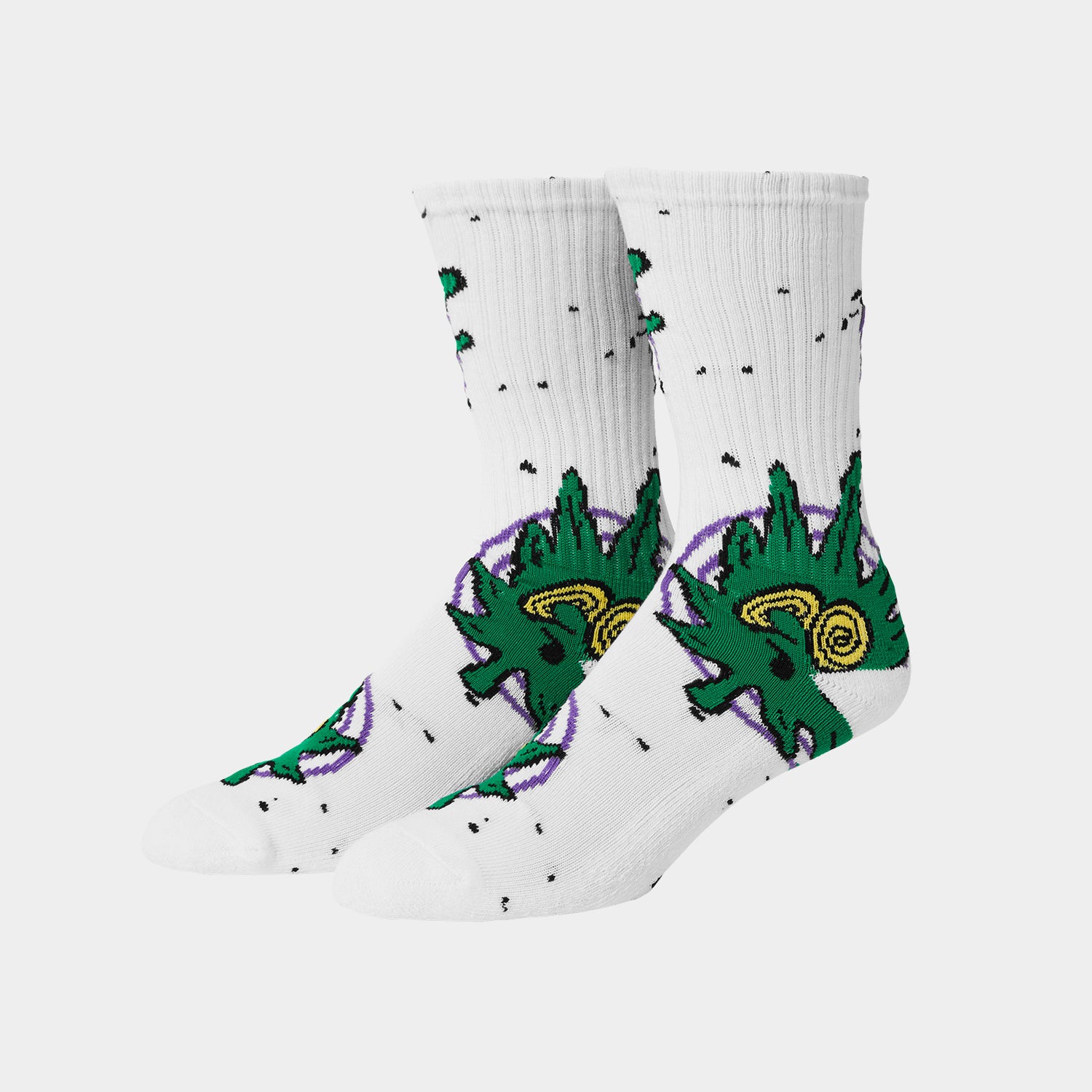 HUF (ハフ) Worldwide JP /SOCKS（ソックス）/ GREEN BUDDY HYPNOSIS SOCKS商品 / BLACK