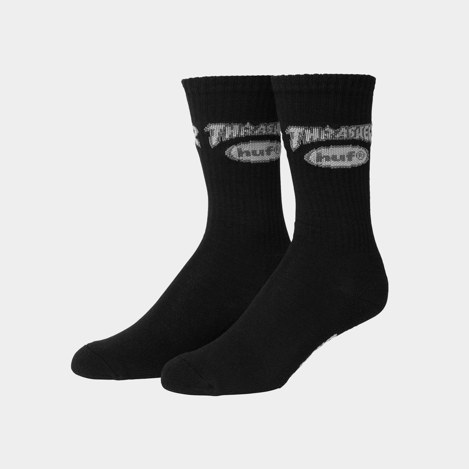 HUF (ハフ) Worldwide JP /SOCKS（ソックス）/ HUF X THRASHER LOGO SOCKS商品 / BLACK
