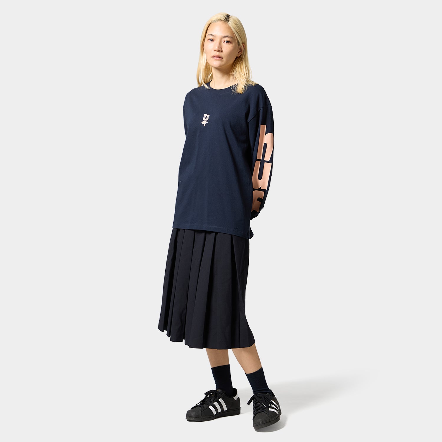 HUF (ハフ) Worldwide JP /T-SHIRTS（Tシャツ）/ MEGABLAST LS TEE商品 / NAVY