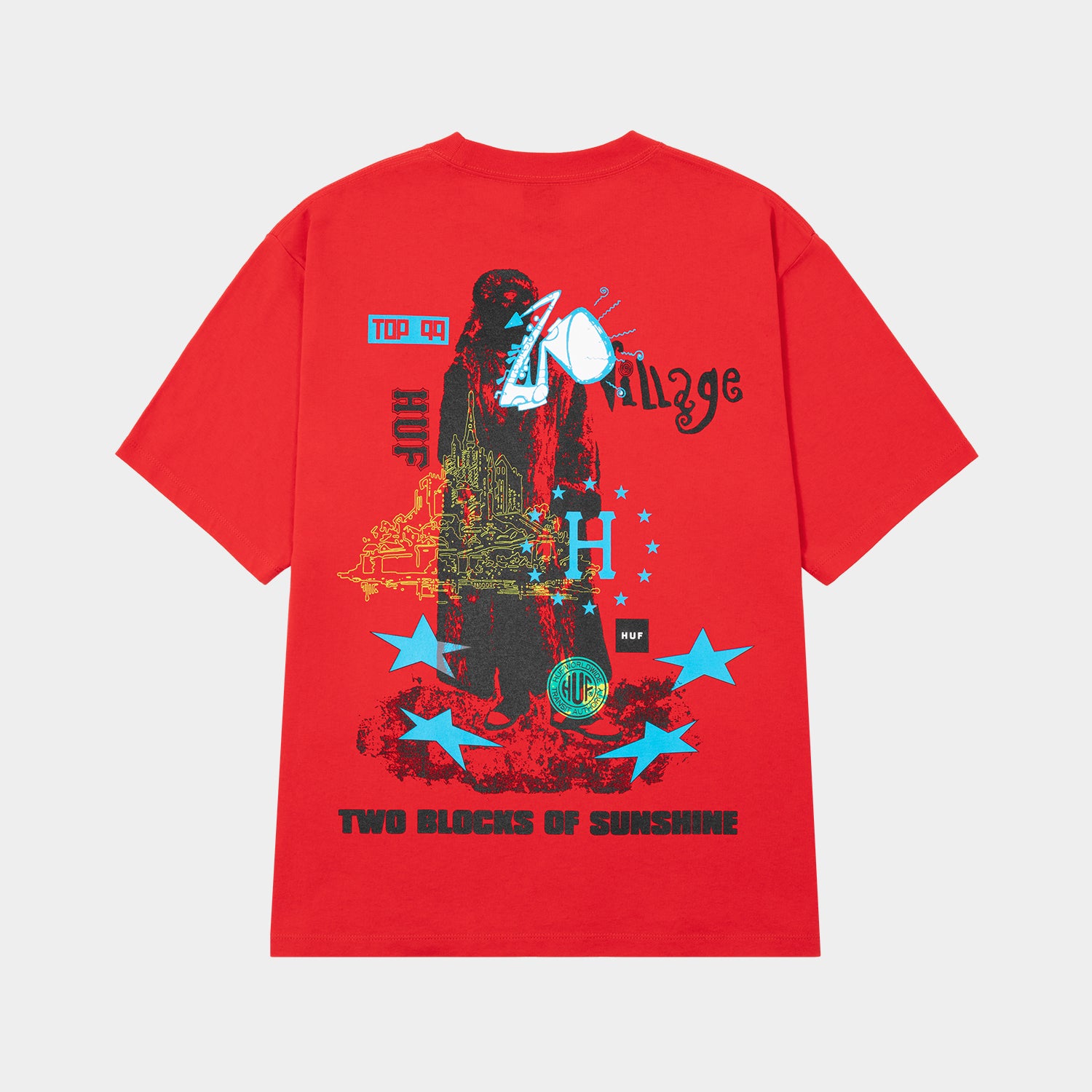 HUF (ハフ) Worldwide JP /T-SHIRTS（Tシャツ）/ TWO BLOCKS OF SUNSHINE TEE商品 / WHITE