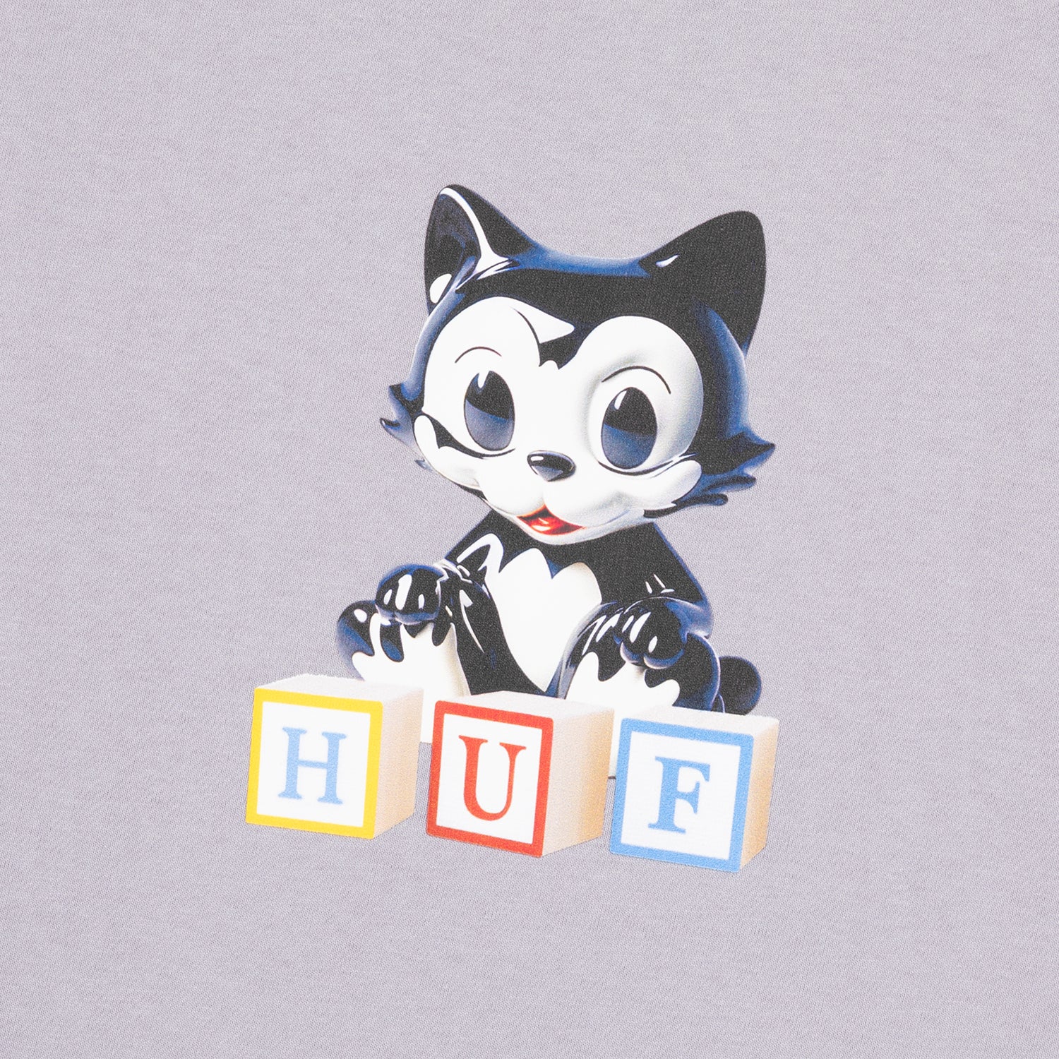 HUF (ハフ) Worldwide JP /T-SHIRTS（Tシャツ）/ BLOCKS TEE商品 / LILAC CHALK