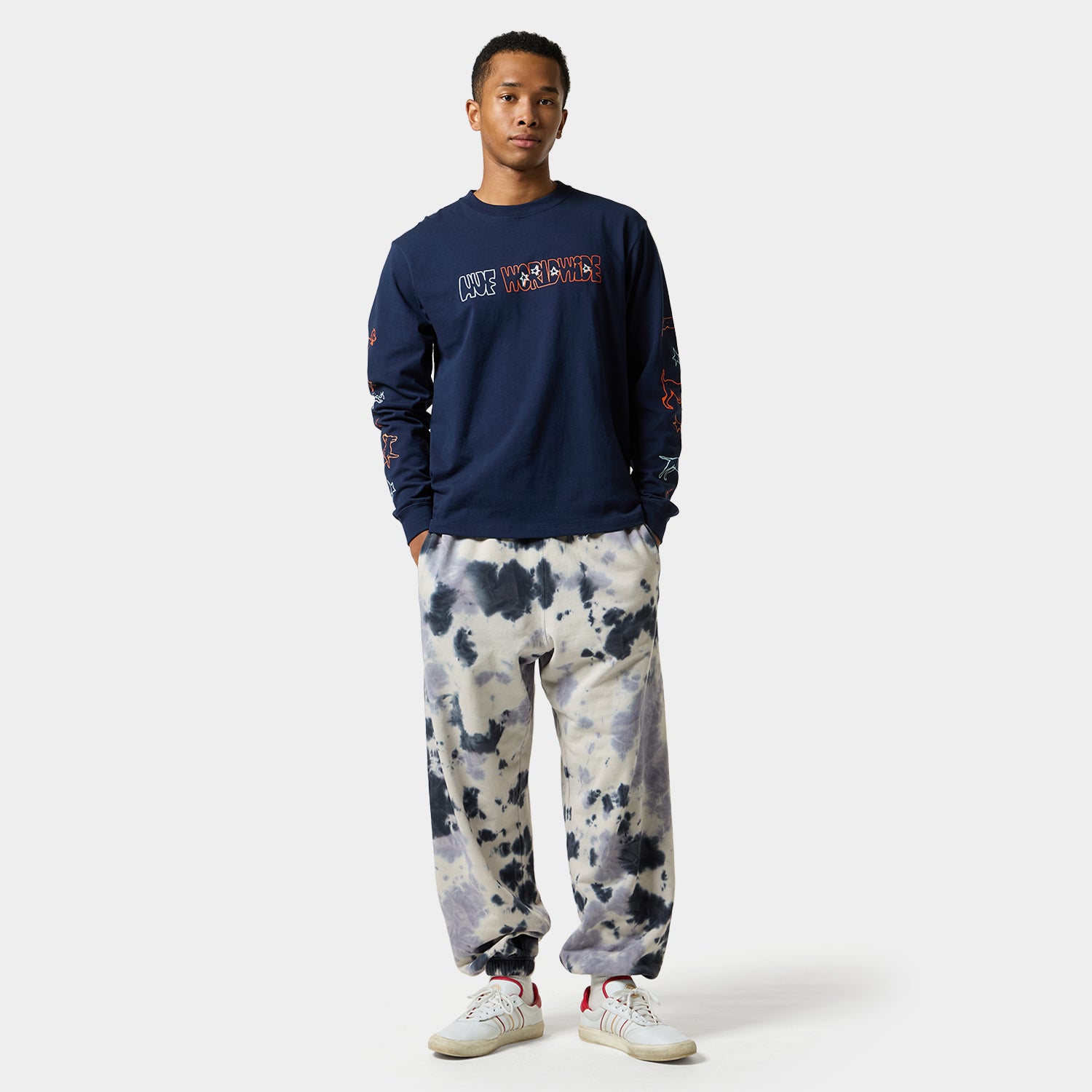 HUF (ハフ) Worldwide JP /T-SHIRTS（Tシャツ）/ FETCH LS TEE商品 / CHOCOLATE
